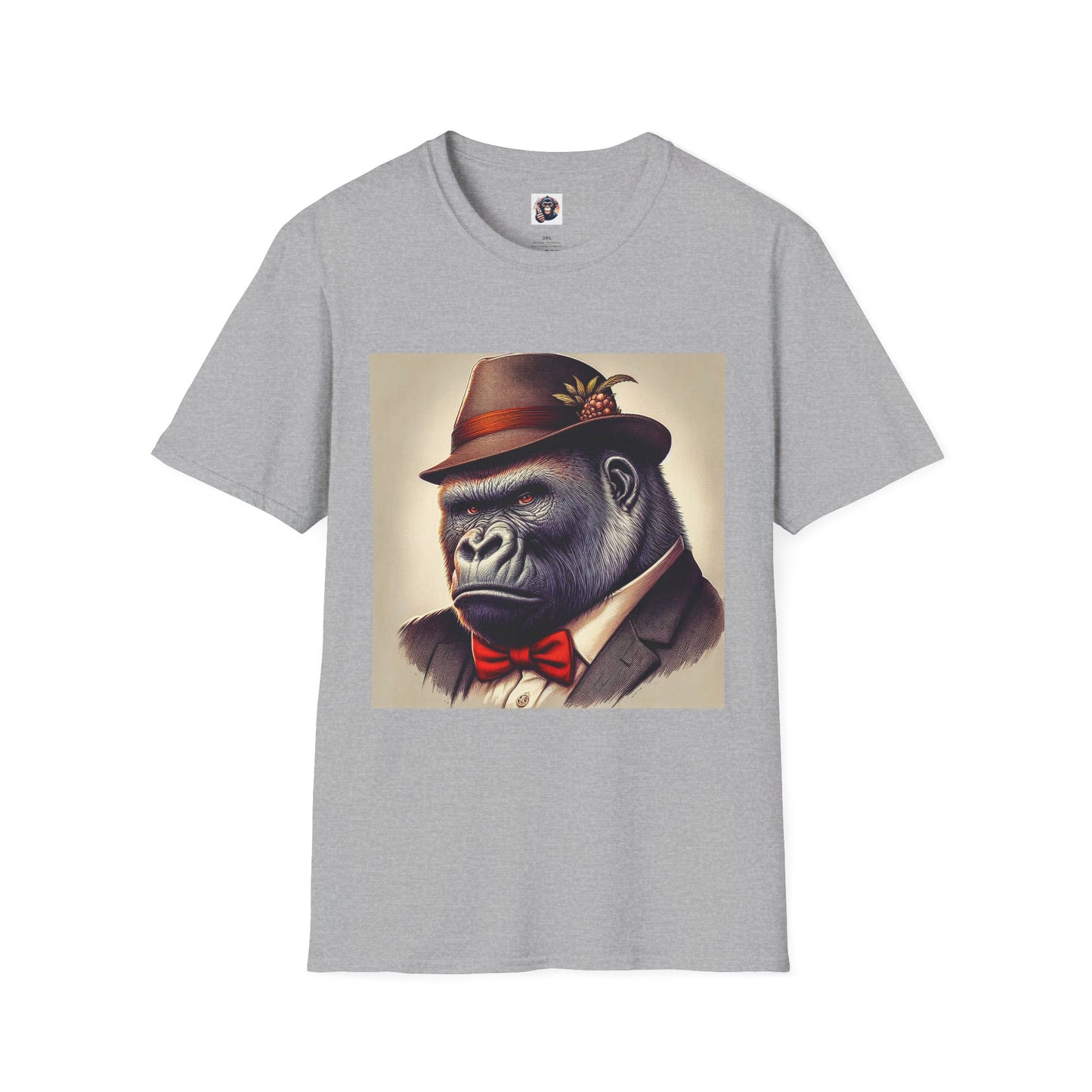 Gorilla T-Shirt Printify XS Sport Grey 