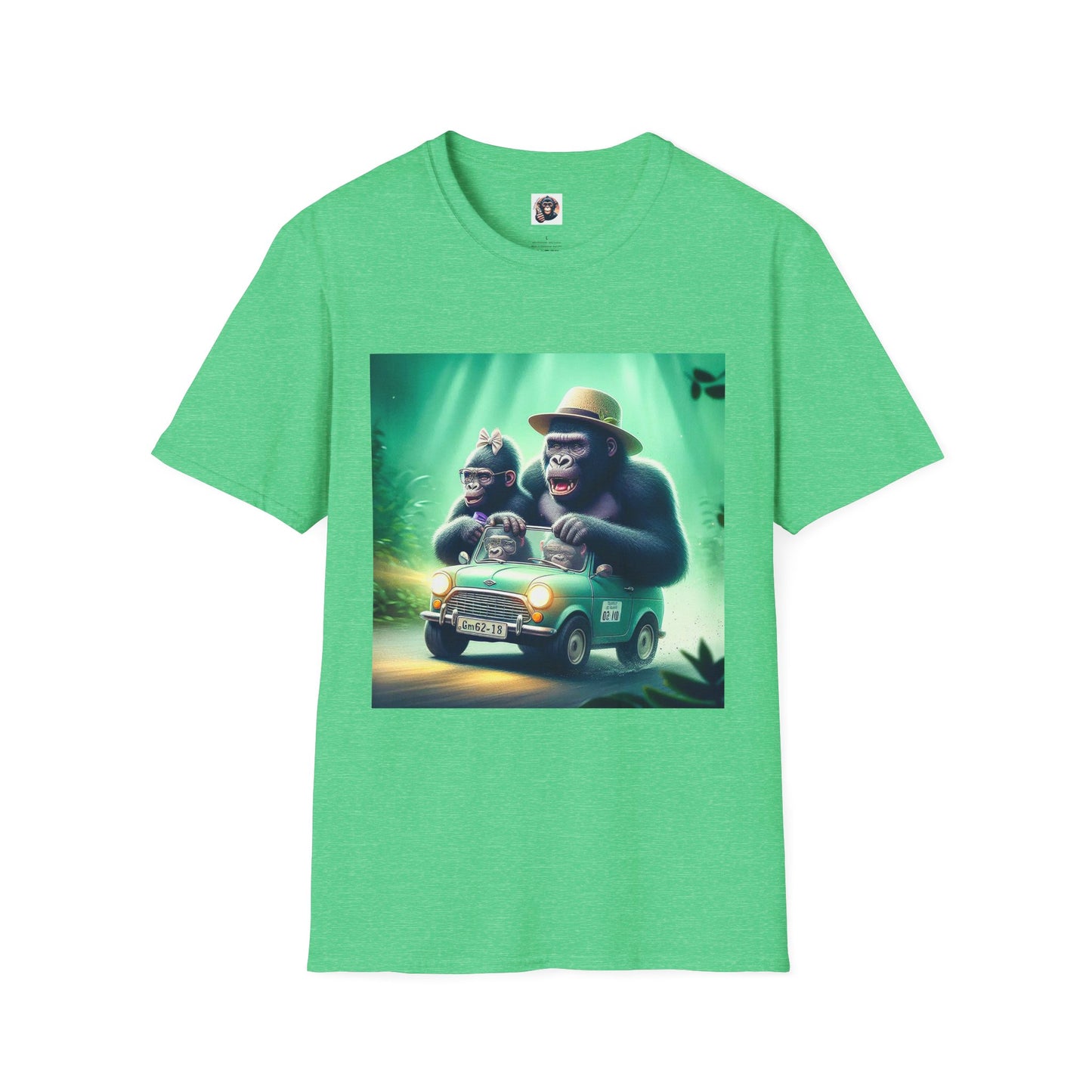 Wacky Gorilla T-Shirt Printify S Heather Irish Green 