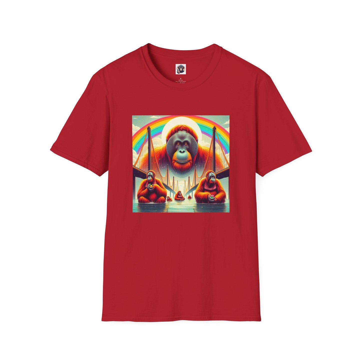 Orangutans T-Shirt Printify S Cherry Red 