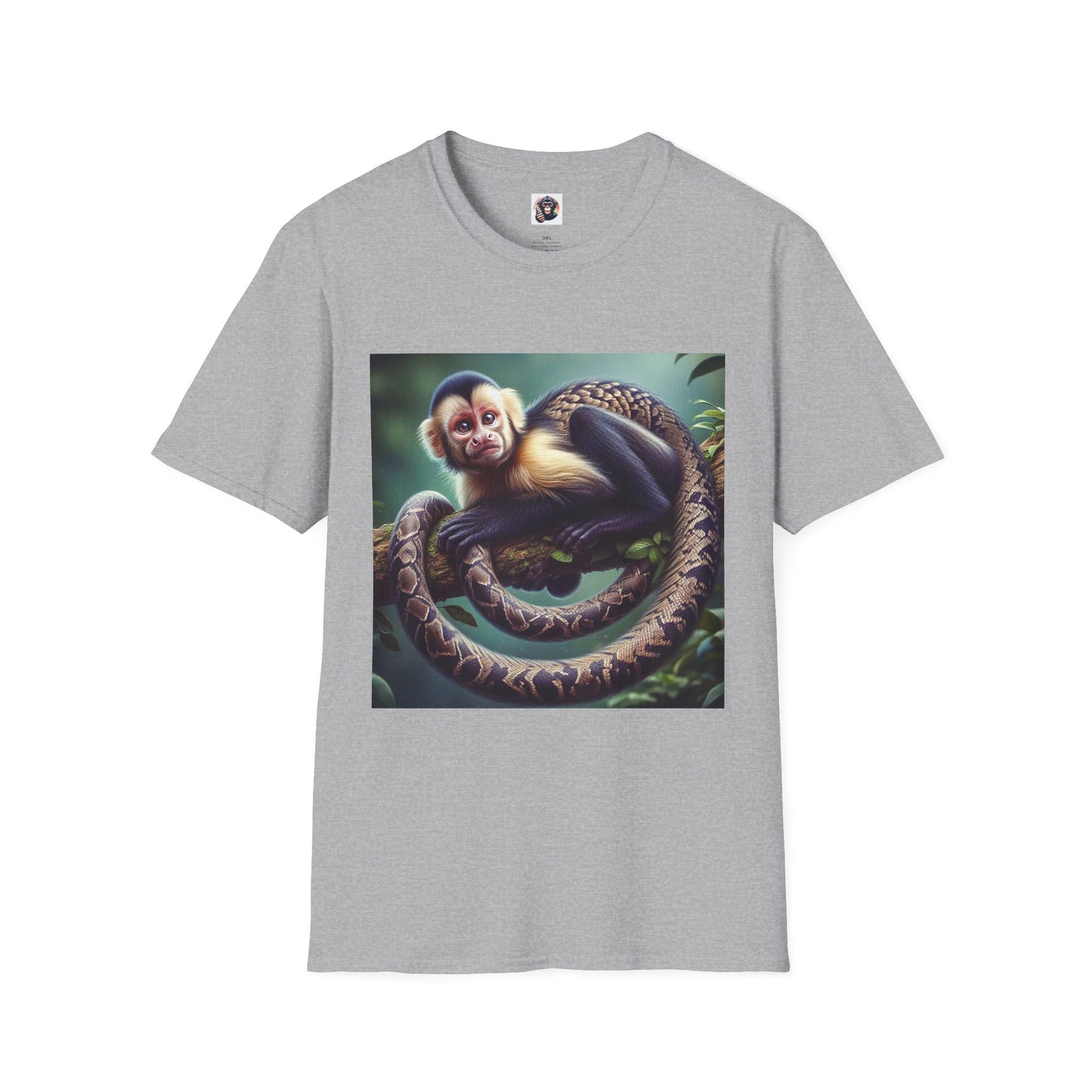 Capuchin Monkey T-Shirt Printify XS Sport Grey 