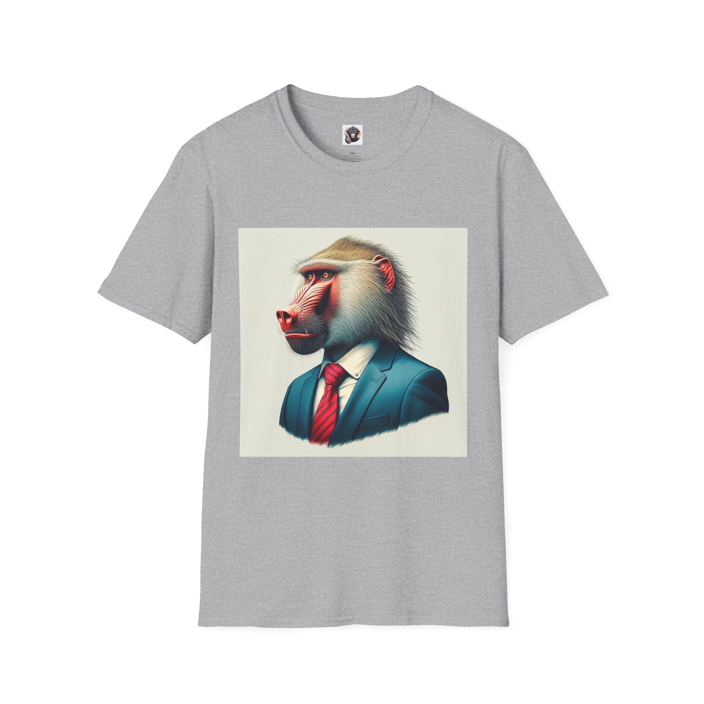 Baboon T-Shirt Printify XS Sport Grey 