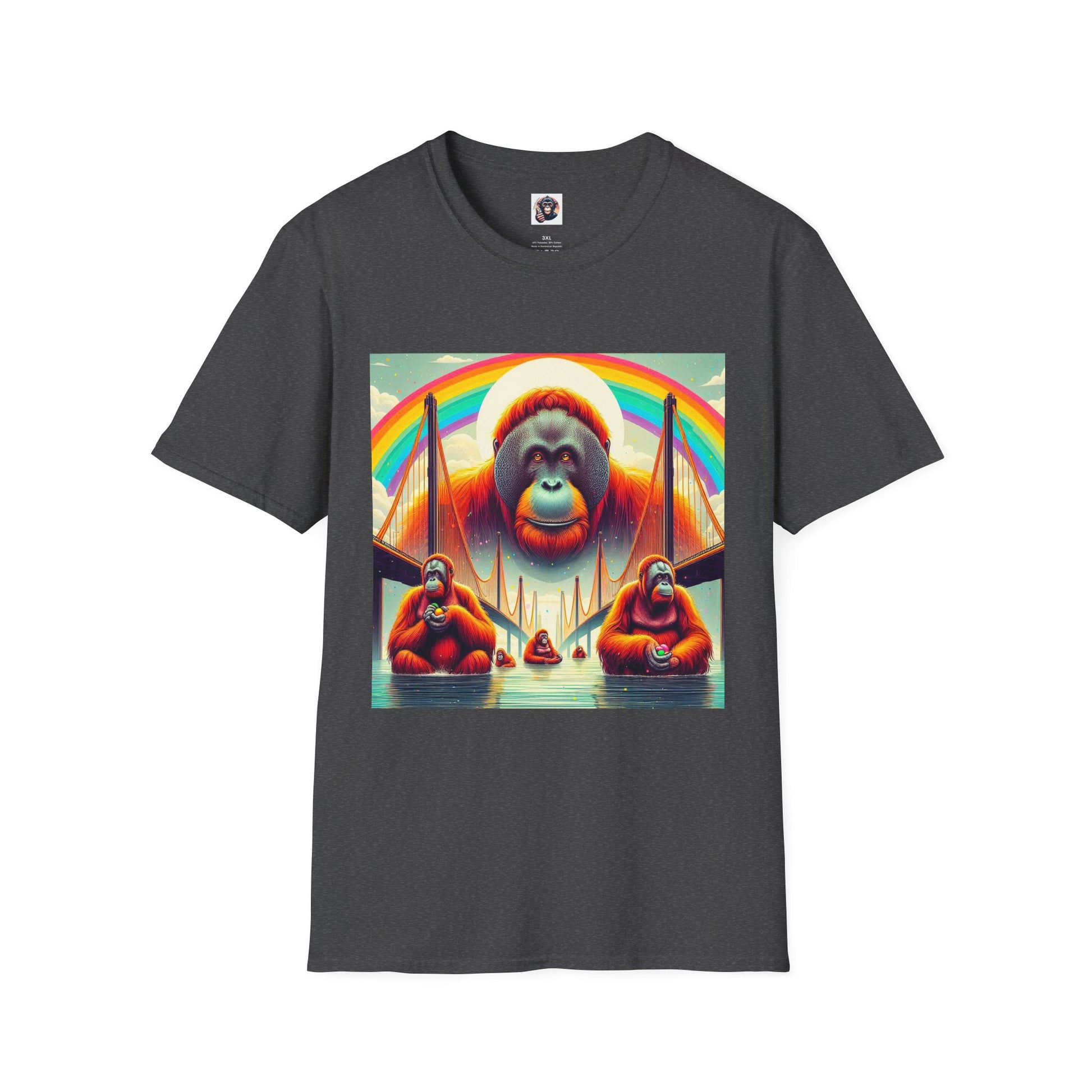 Orangutans T-Shirt Printify XS Dark Heather 