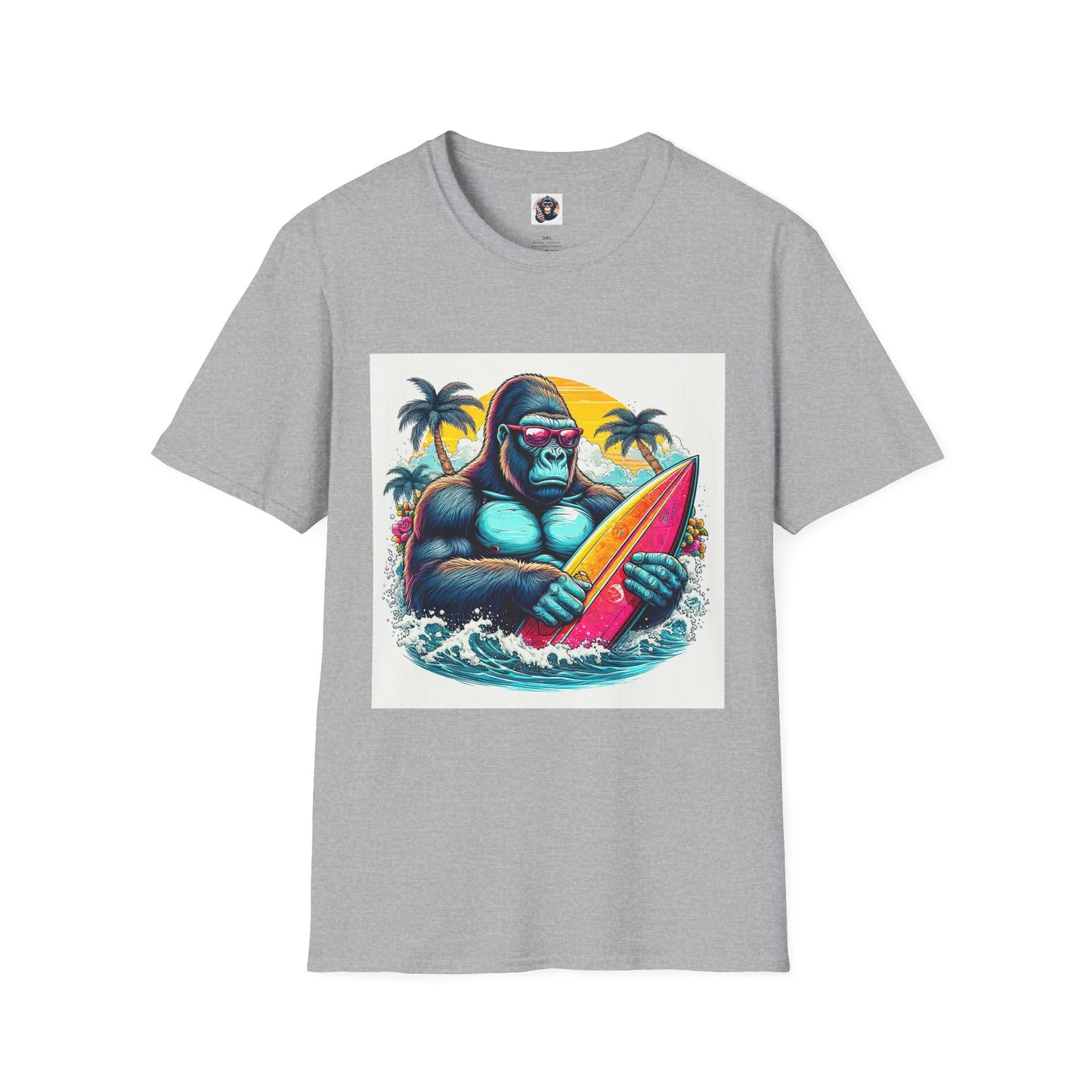 Gorilla T-Shirt Printify XS Sport Grey 