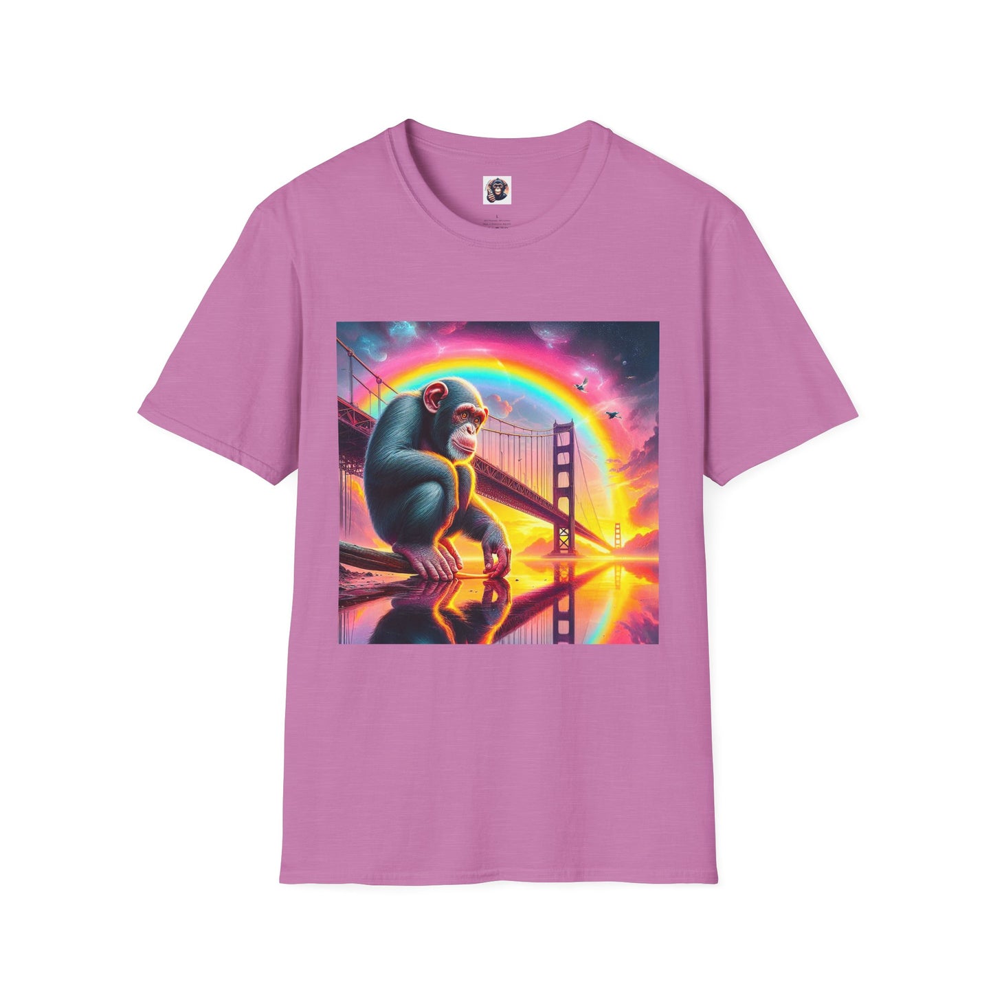 Chimp T-Shirt Printify S Heather Radiant Orchid 