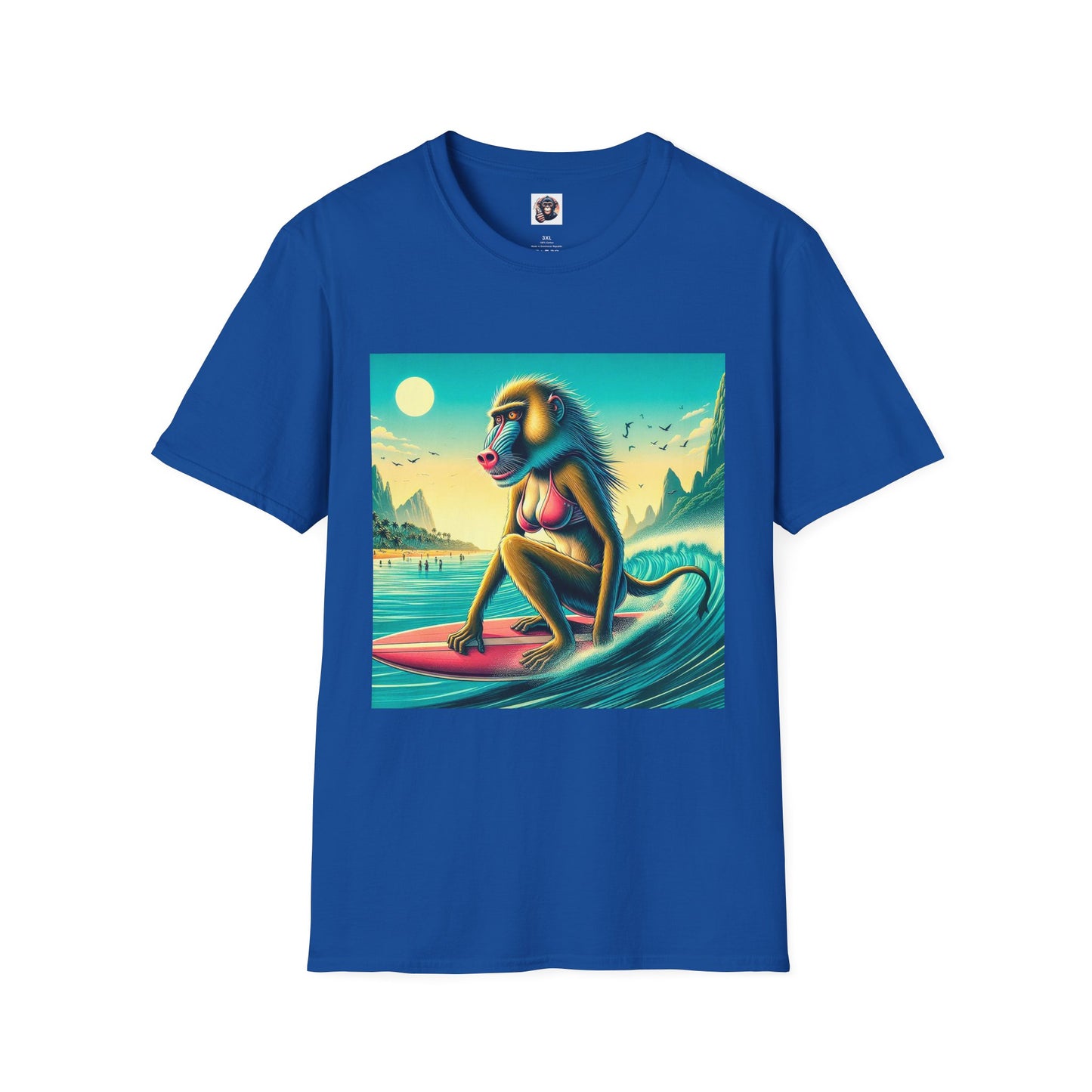 Baboon T-Shirt Printify XS Royal 