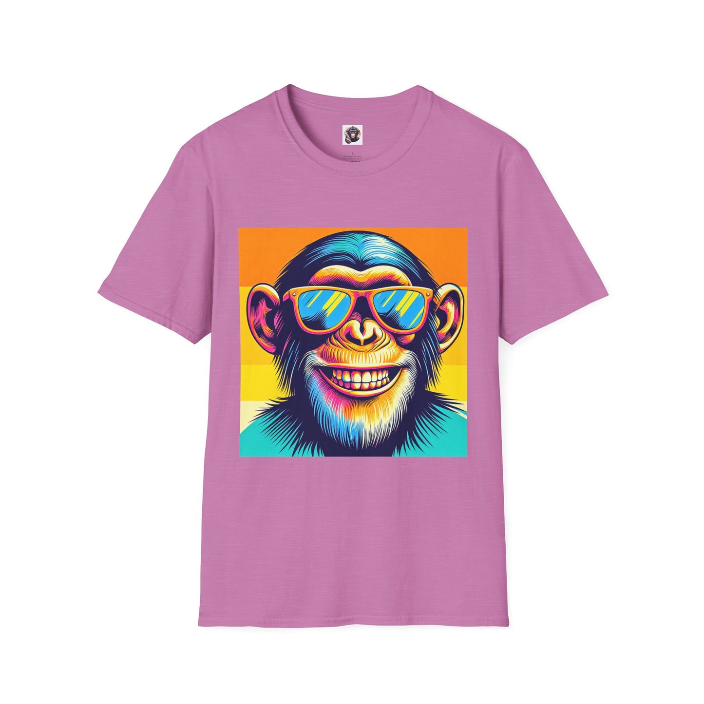 Chimp T-Shirt Printify S Heather Radiant Orchid 