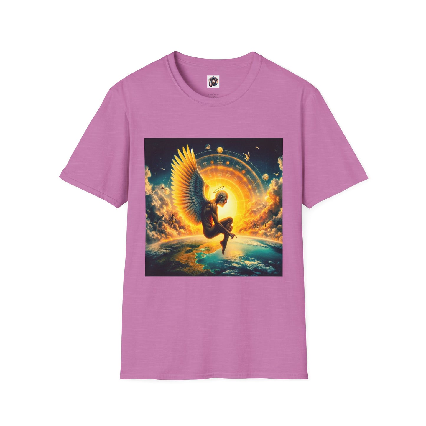 Homo Sapiens Angel T-Shirt Printify S Heather Radiant Orchid