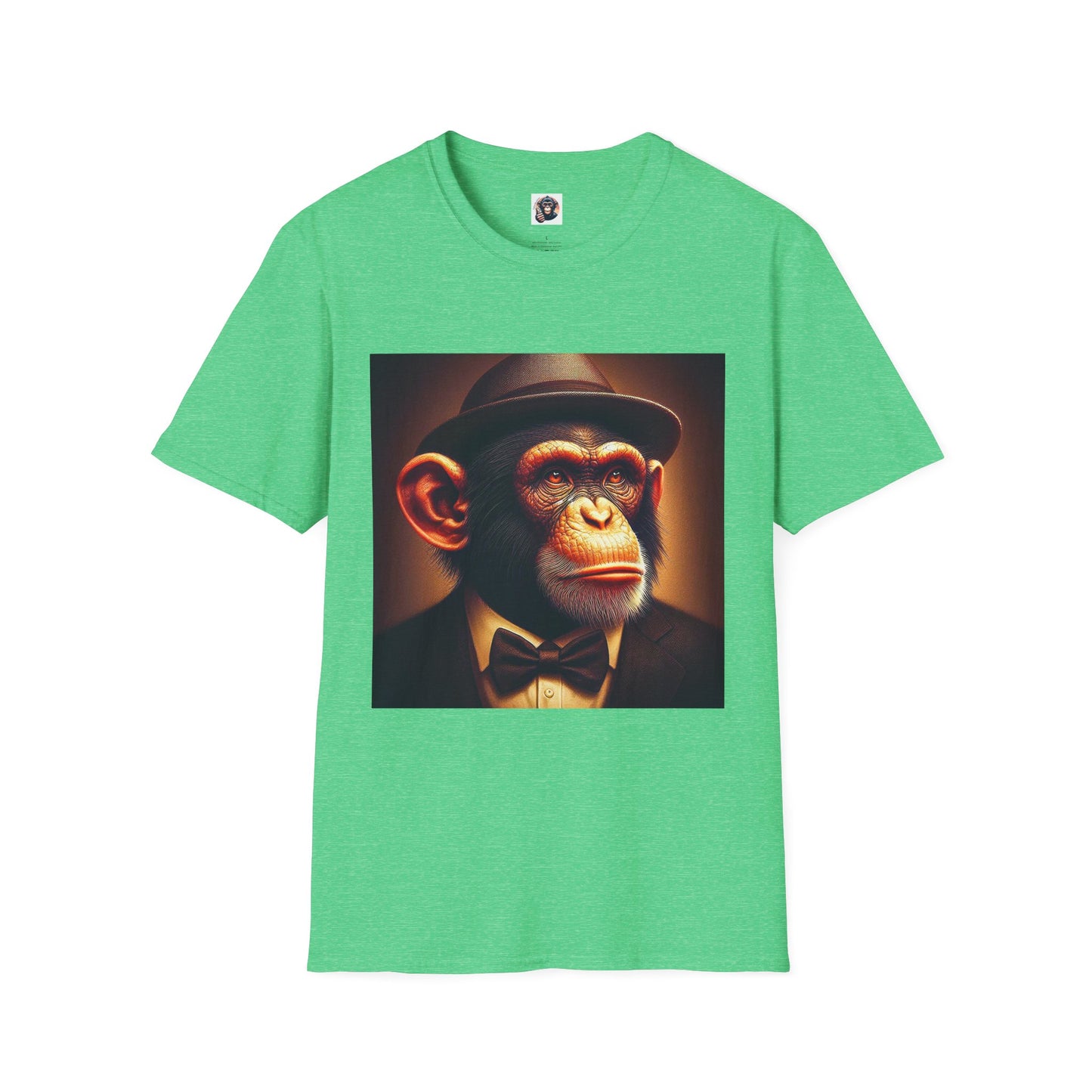 Chimp T-Shirt Printify S Heather Irish Green 