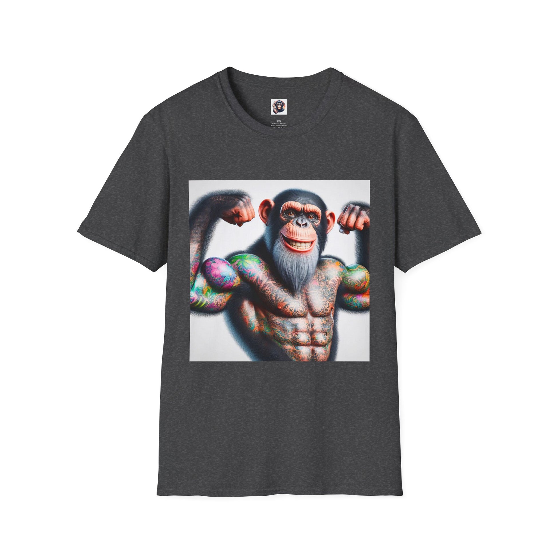 Chimp T-Shirt Printify XS Dark Heather 