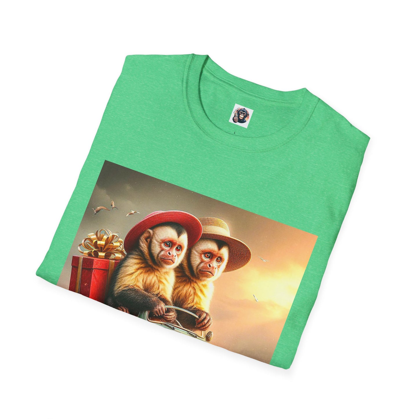 Wacky Capuchin Monkey T-Shirt Printify   