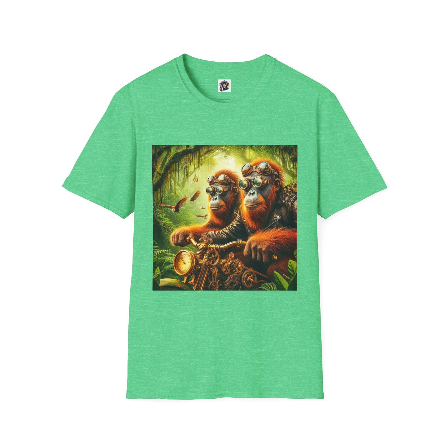 Orangutans T-Shirt Printify S Heather Irish Green 