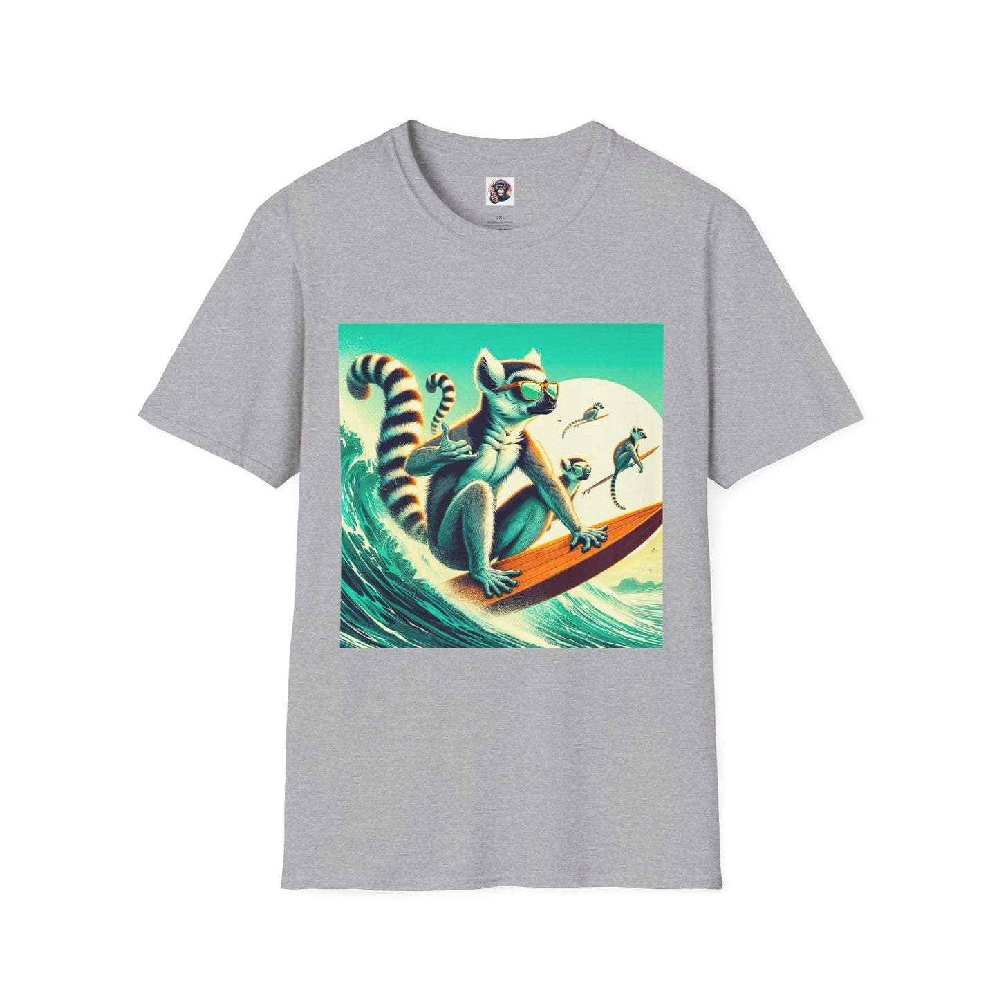 Lemurs T-Shirt Printify XS Sport Grey 