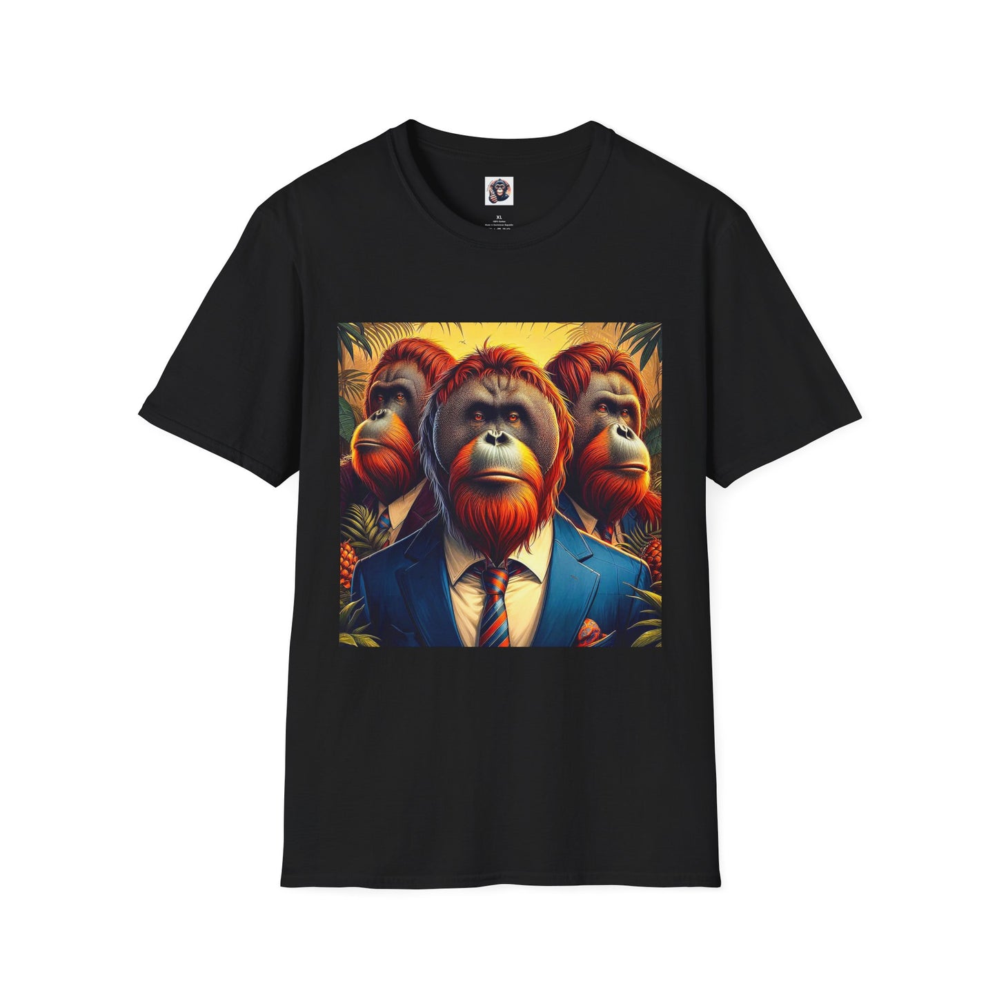 Orangutans T-Shirt Printify S Black 