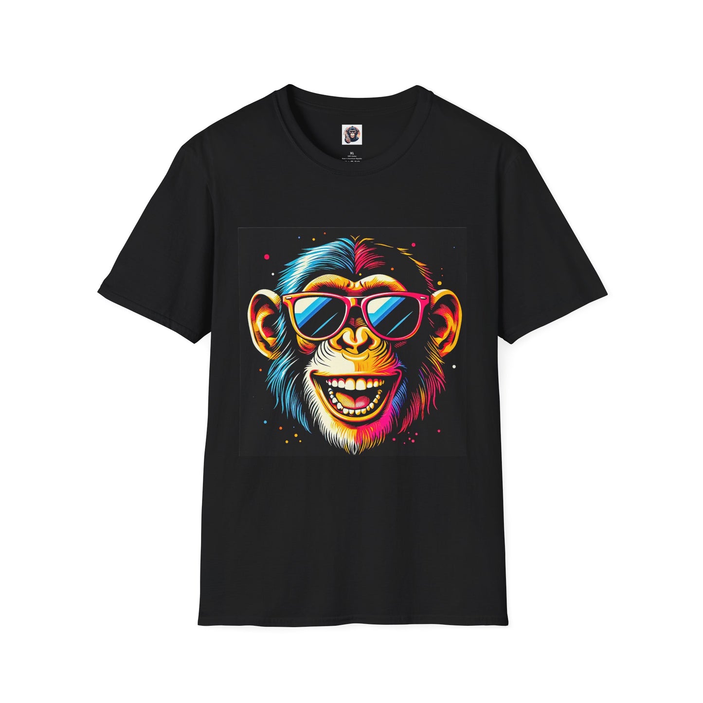 Chimp T-Shirt Printify S Black 