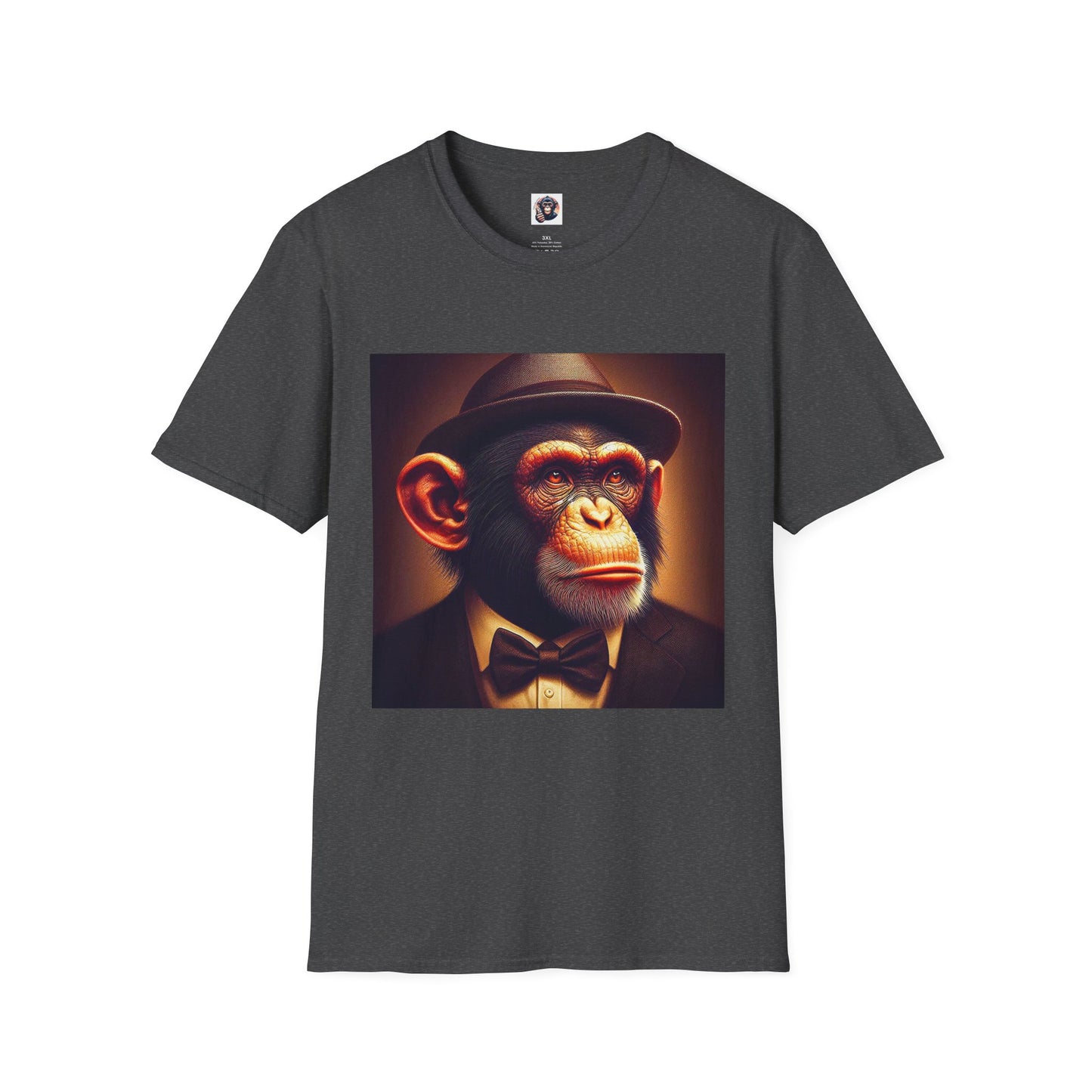 Chimp T-Shirt Printify XS Dark Heather 