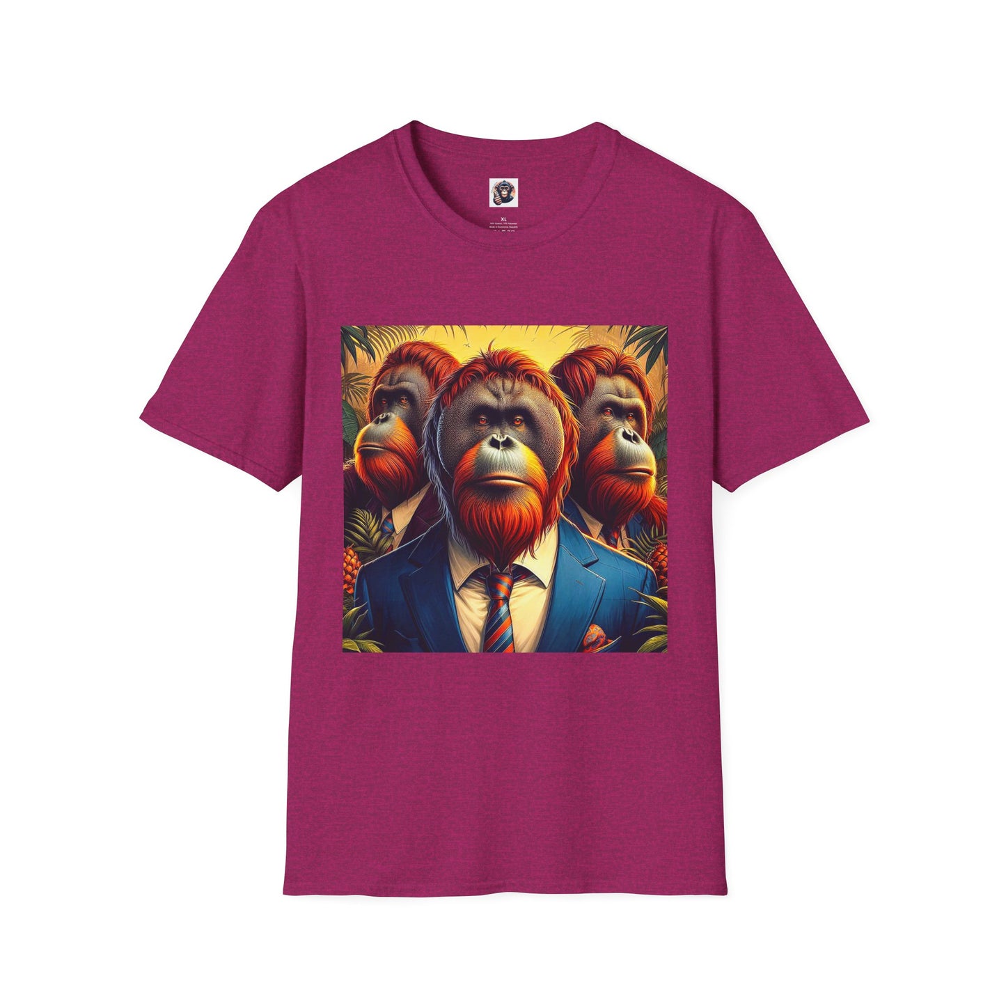 Orangutans T-Shirt Printify S Antique Heliconia 