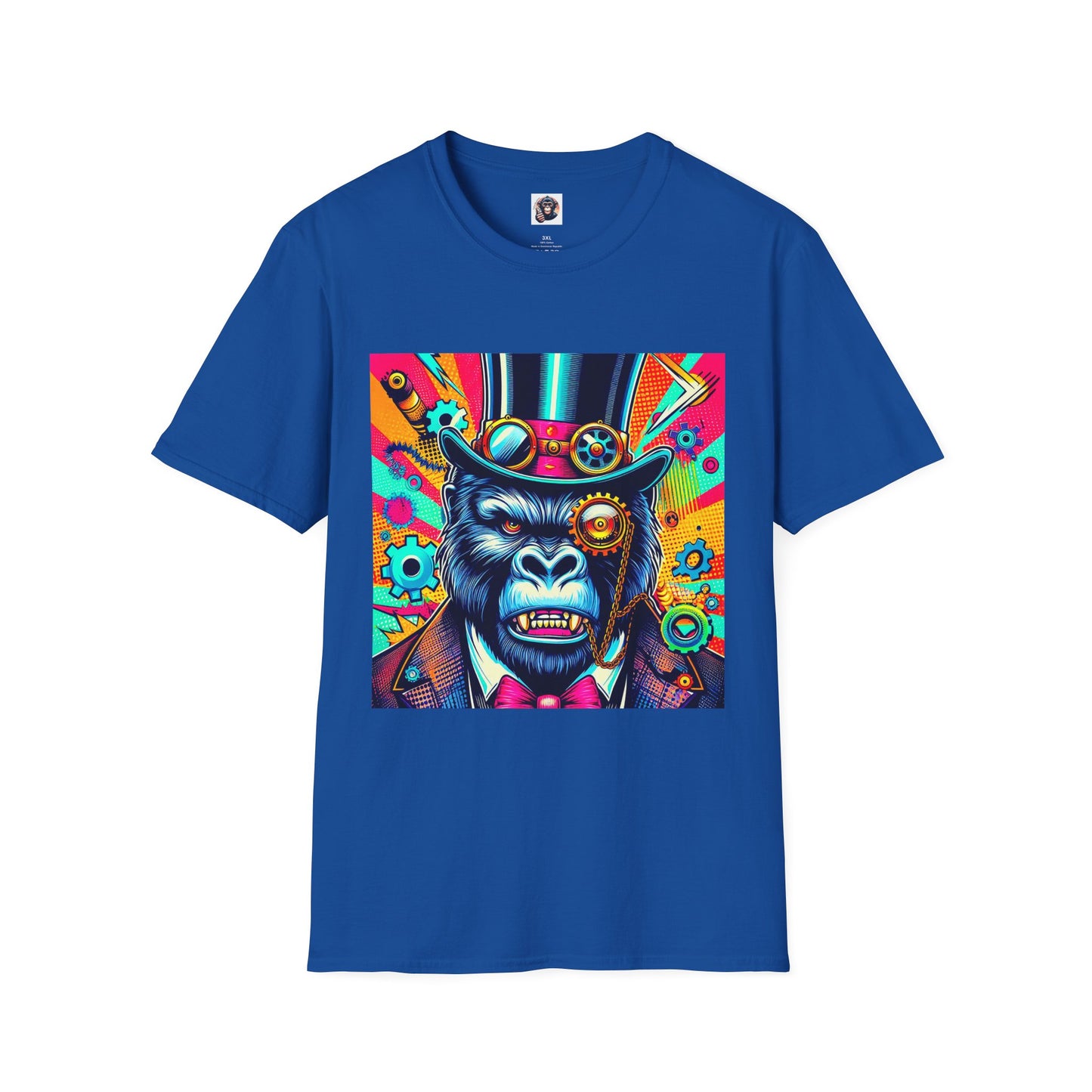 Gorilla T-Shirt Printify XS Royal 