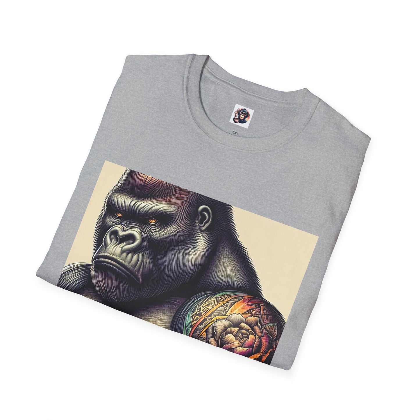 Gorilla T-Shirt Printify   