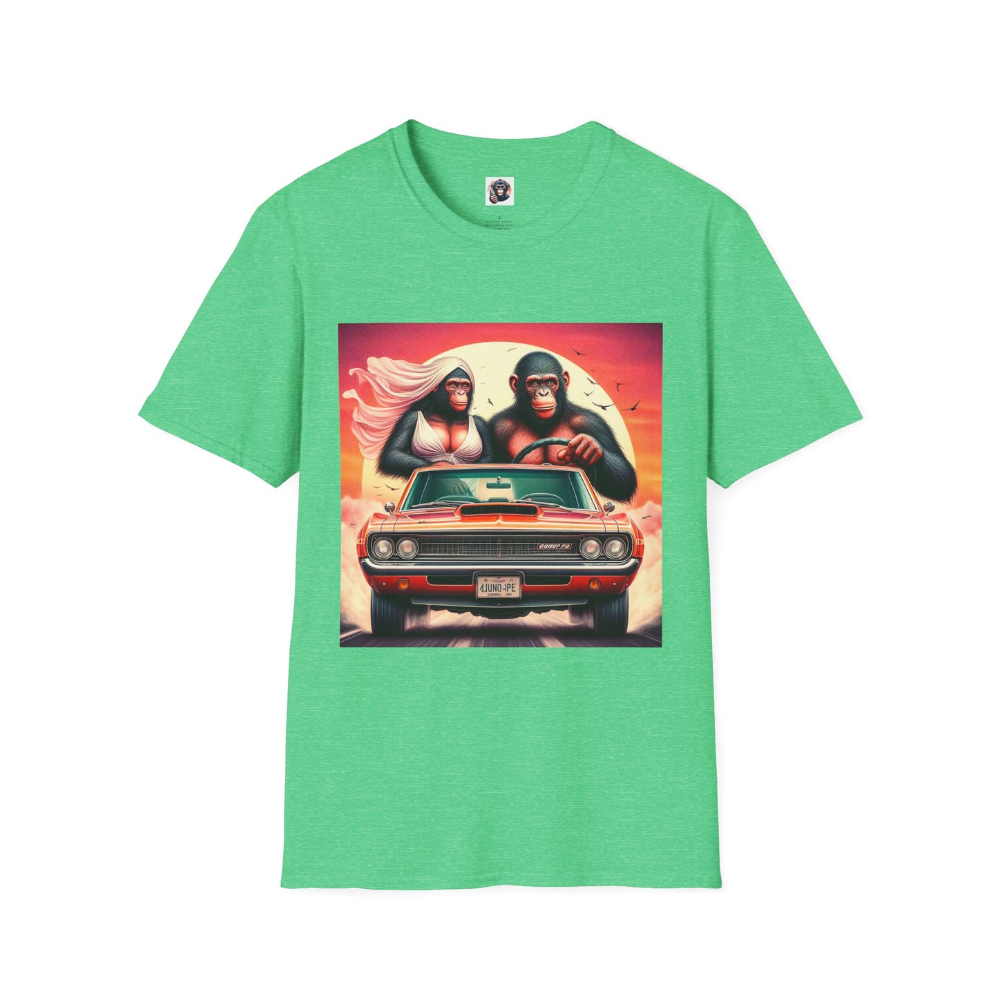 Wacky Bonobo T-Shirt Printify S Heather Irish Green 