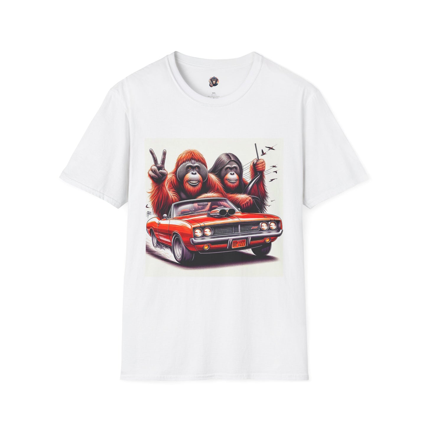 Wacky Orangutans T-Shirt Printify S White 