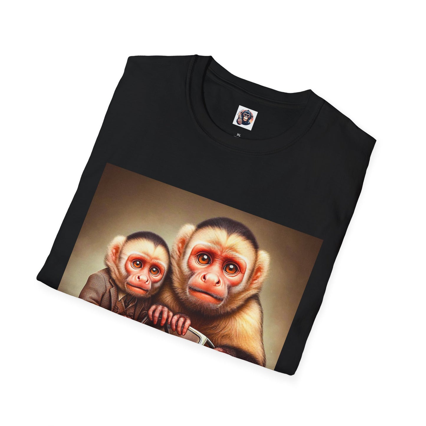 Wacky Capuchin Monkey T-Shirt Printify   