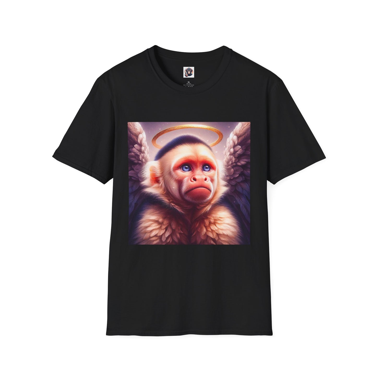 Capuchin Monkey T-Shirt Printify XS Black 