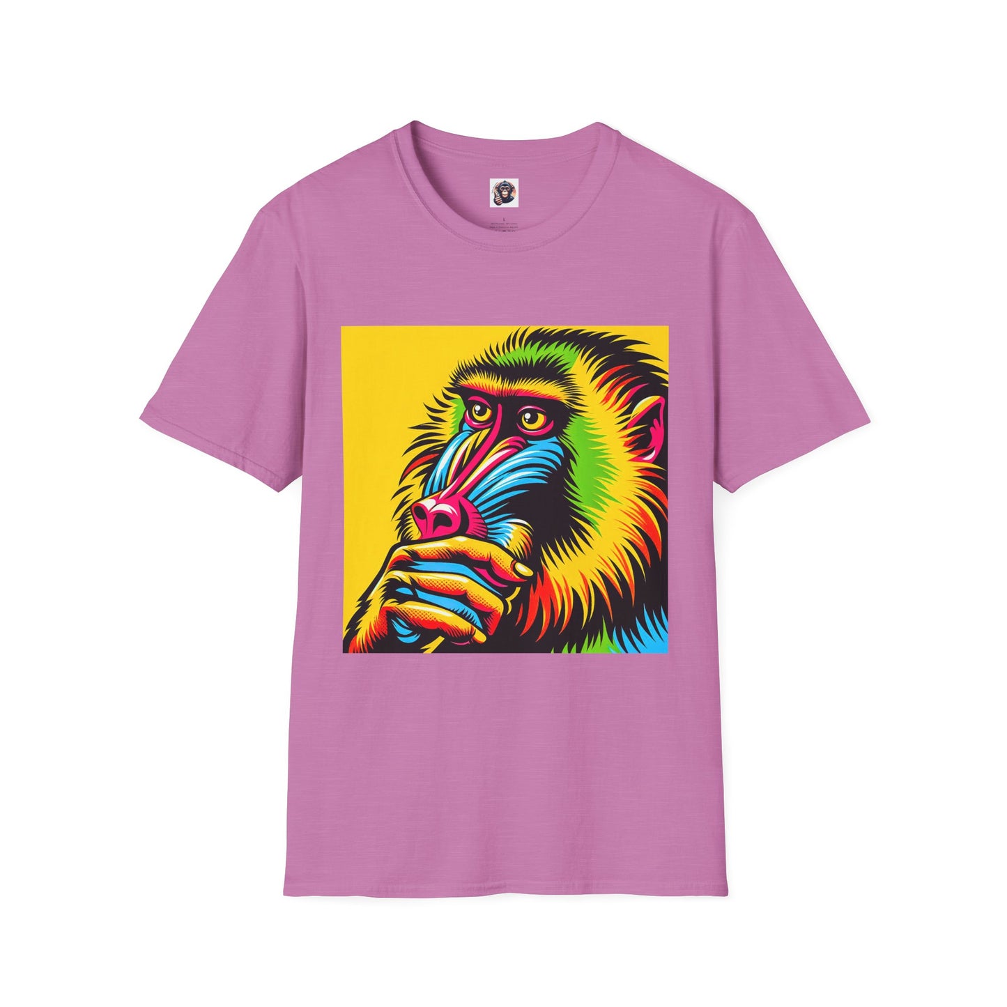 Baboon T-Shirt Printify S Heather Radiant Orchid 