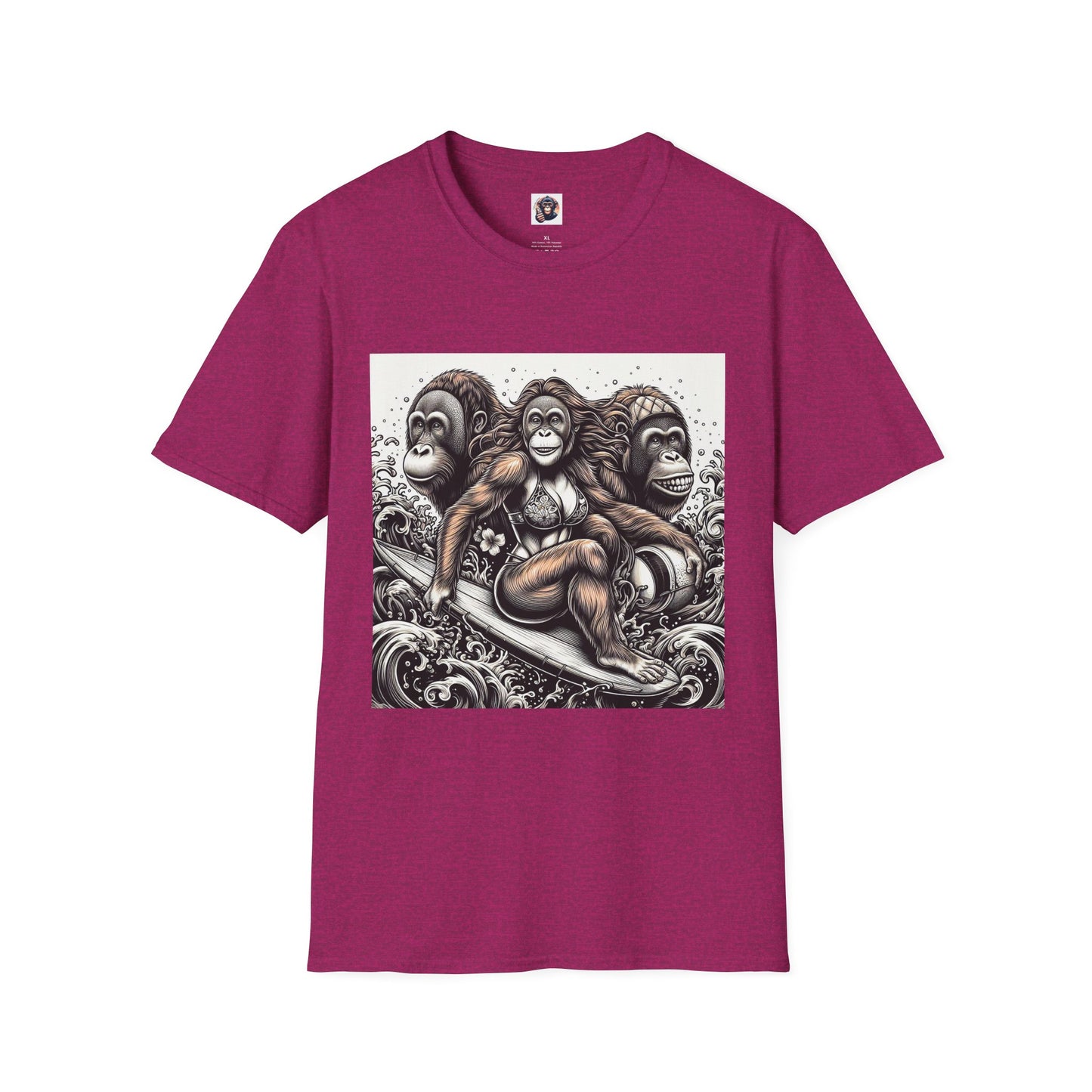 Orangutans T-Shirt Printify S Antique Heliconia 