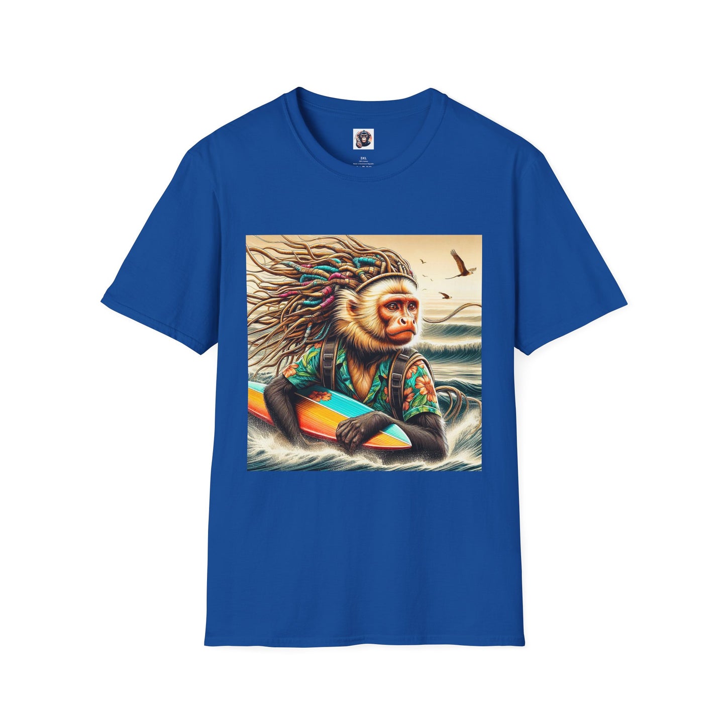 Capuchin Monkey T-Shirt Printify XS Royal 