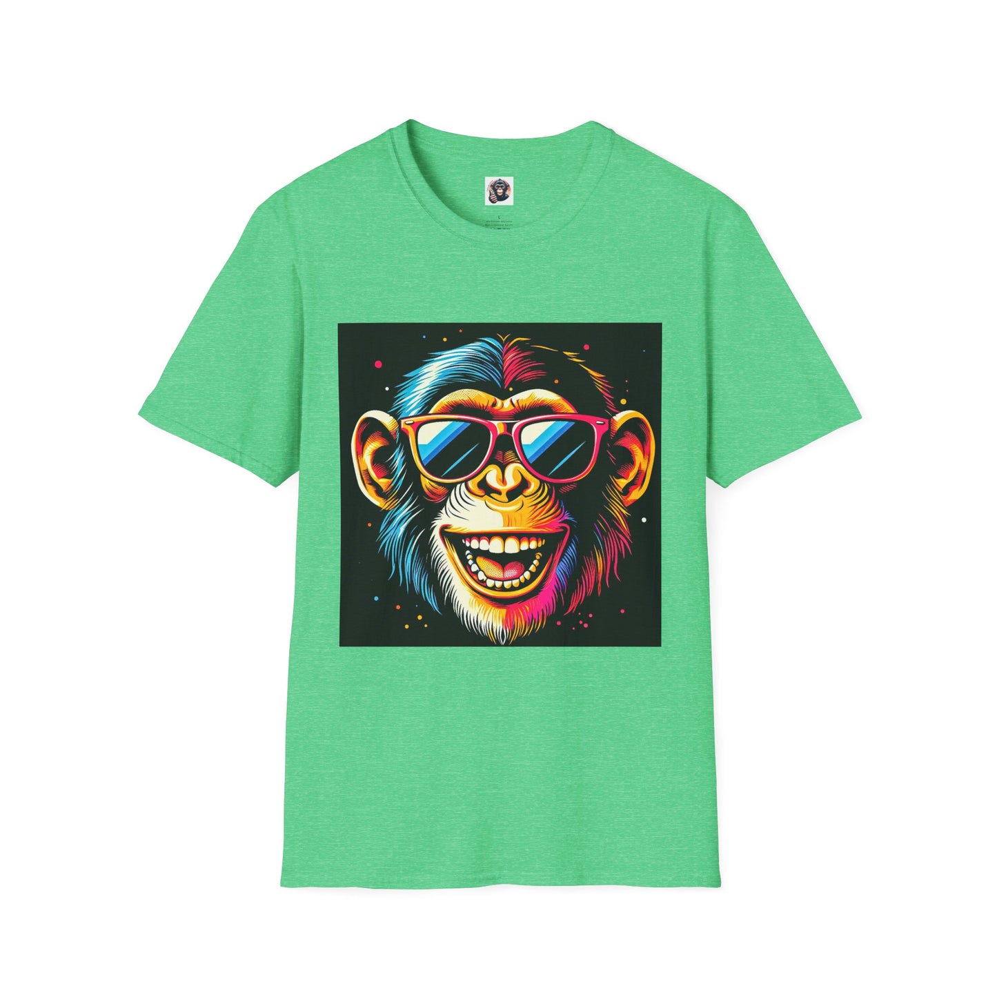 Chimp T-Shirt Printify S Heather Irish Green 