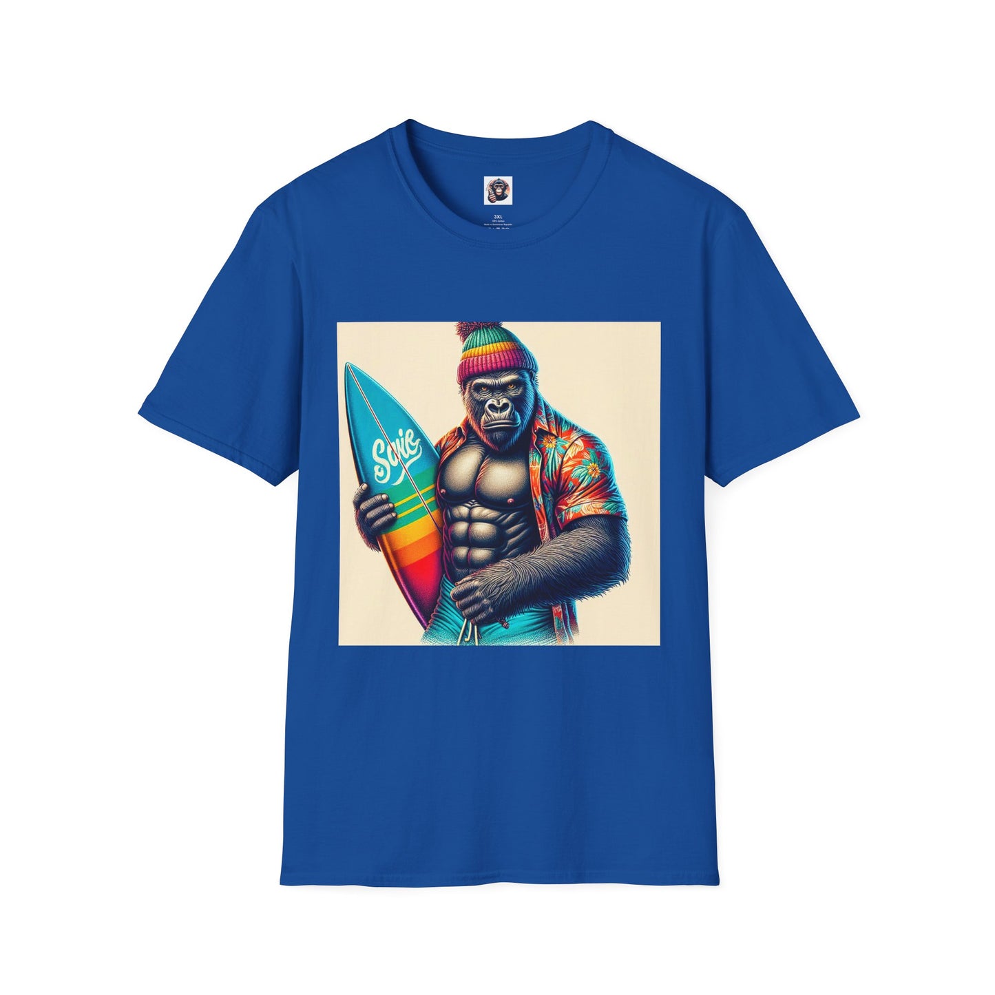 Gorilla T-Shirt Printify XS Royal 