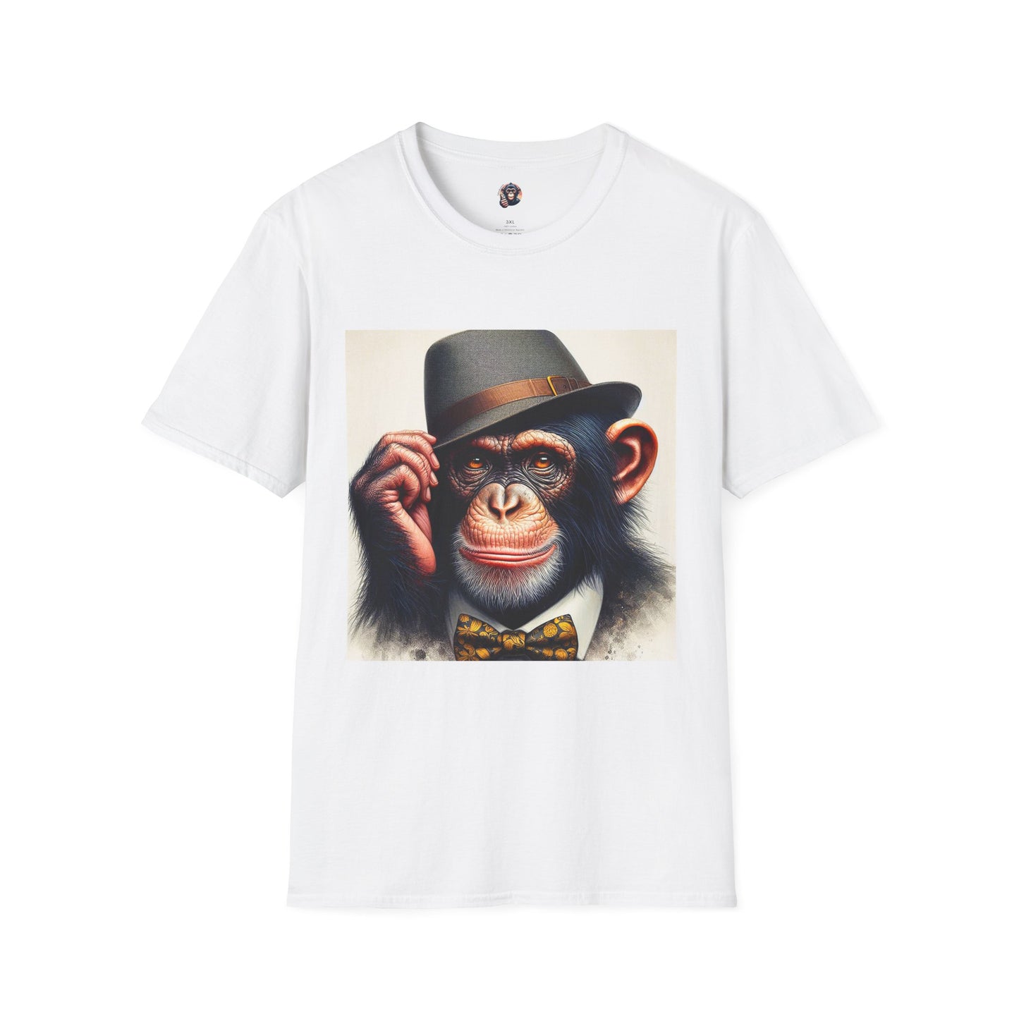 Chimp T-Shirt Printify S White 