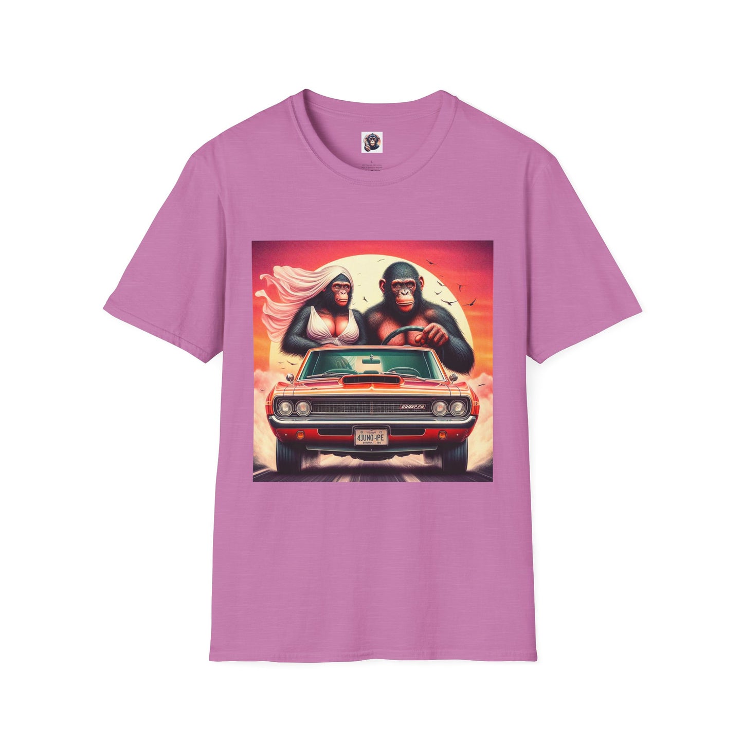 Wacky Bonobo T-Shirt Printify S Heather Radiant Orchid 