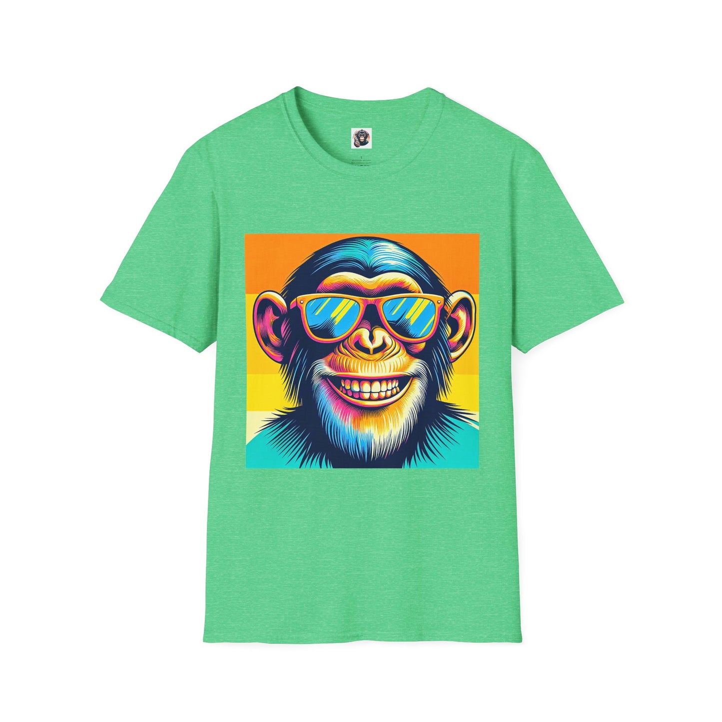 Chimp T-Shirt Printify S Heather Irish Green 