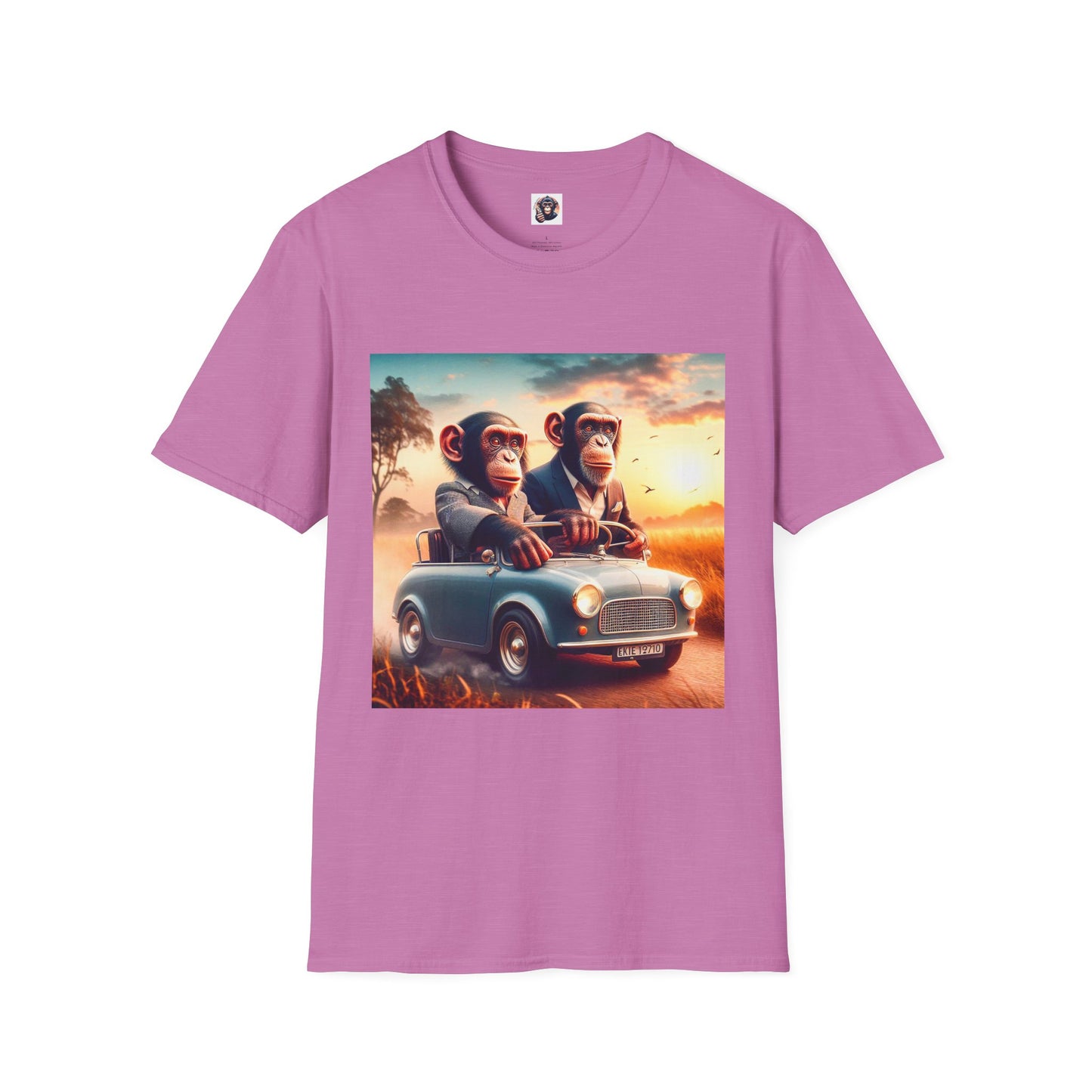 Wacky Bonobo T-Shirt Printify S Heather Radiant Orchid 