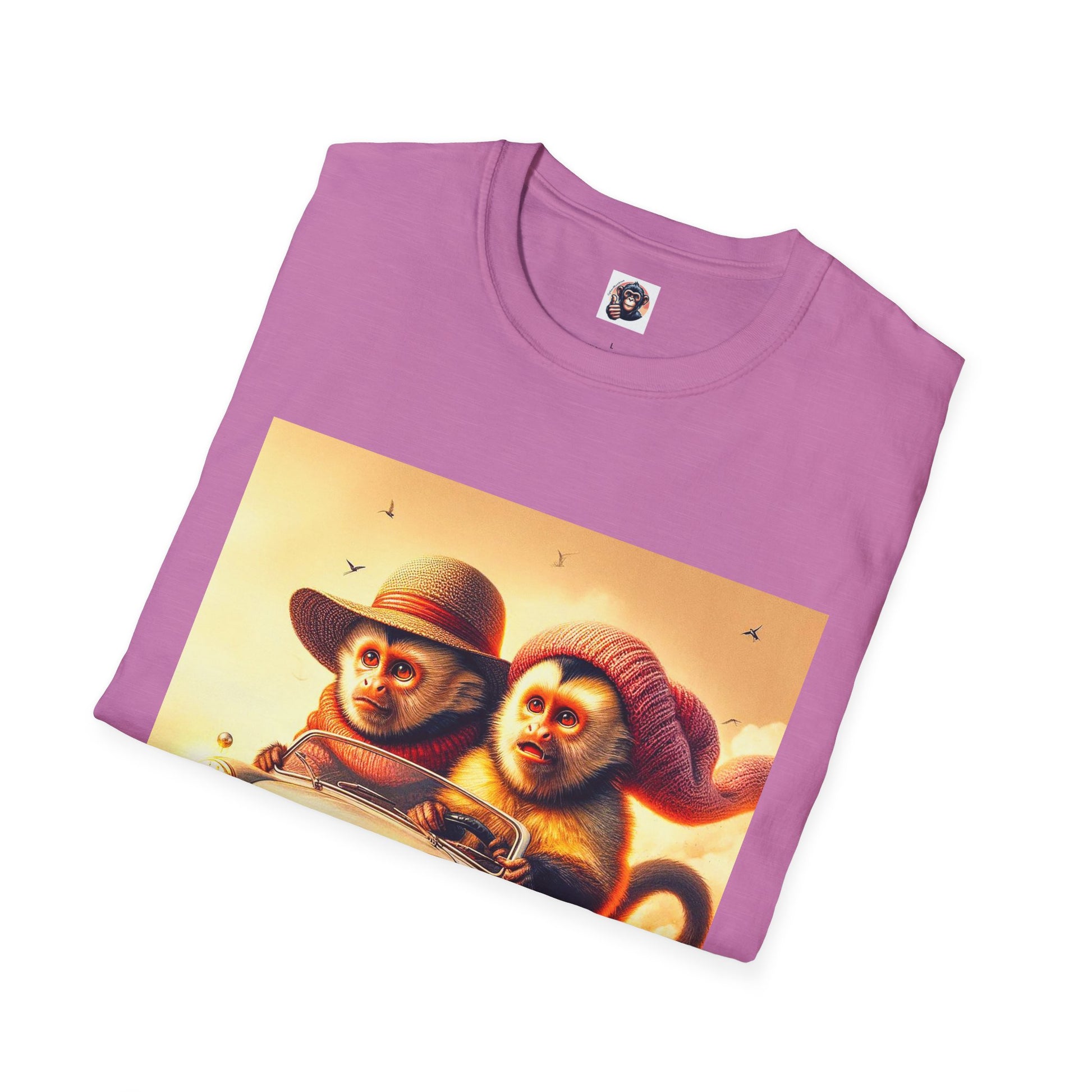 Wacky Capuchin Monkey T-Shirt Printify   