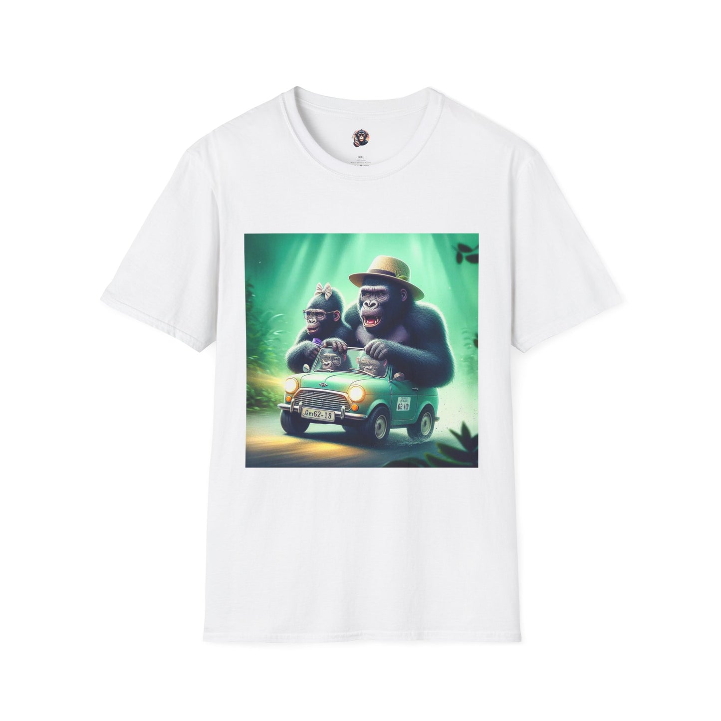 Wacky Gorilla T-Shirt Printify S White 