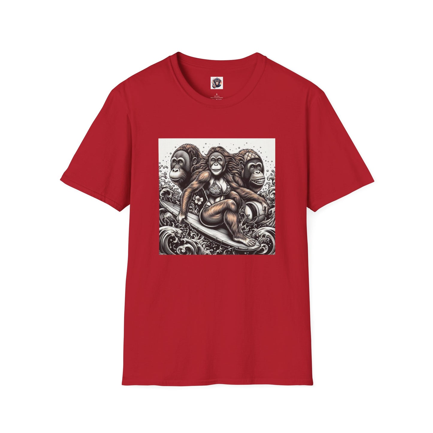 Orangutans T-Shirt Printify S Cherry Red 