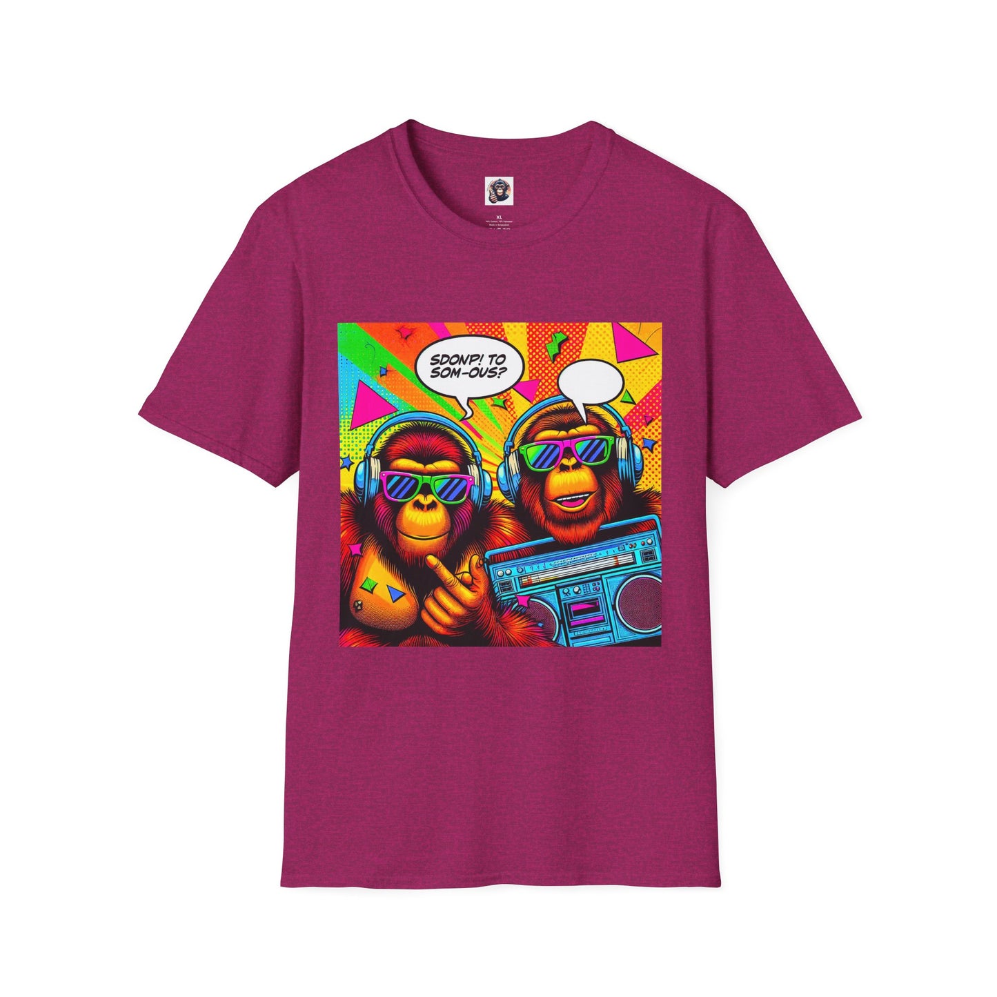 Orangutans comic book T-Shirt Printify S Antique Heliconia