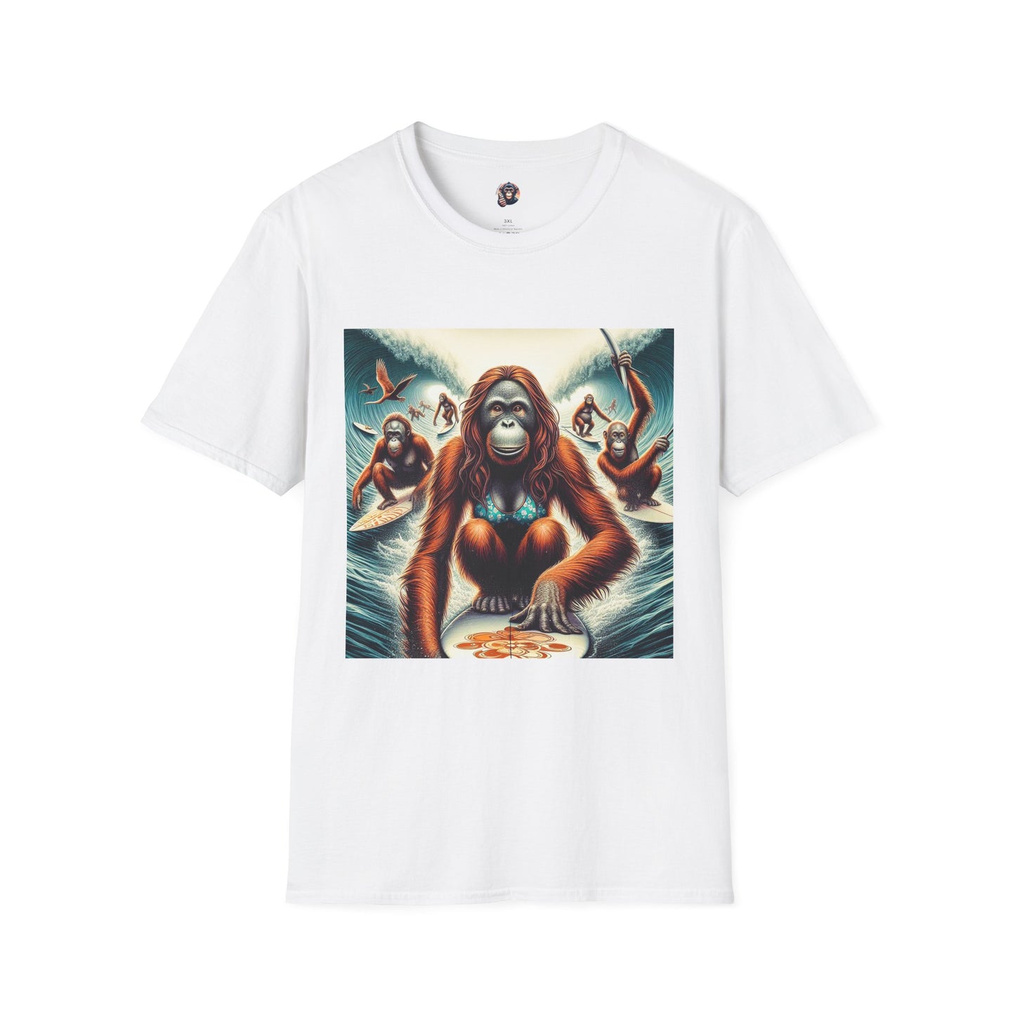 Orangutans T-Shirt Printify S White 