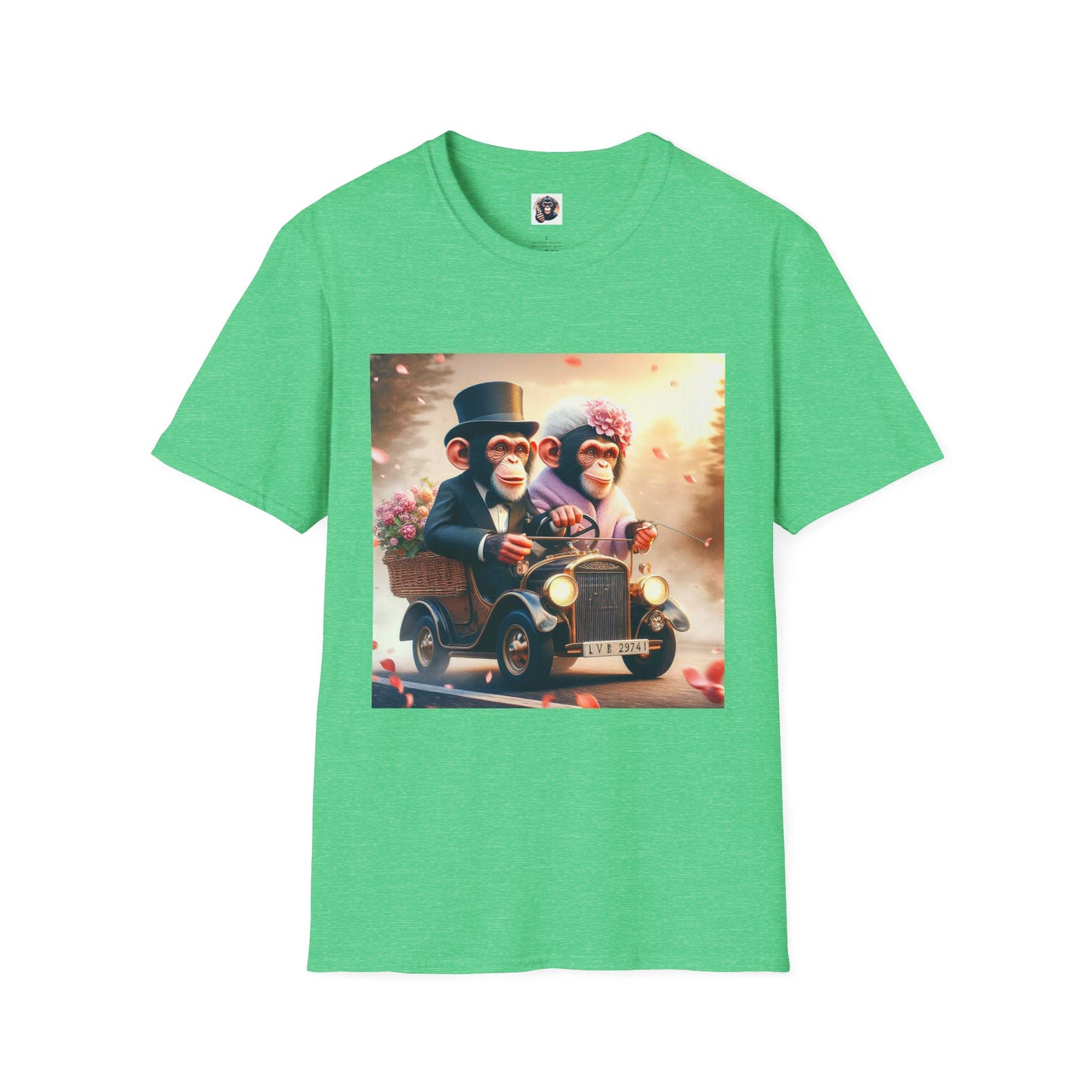 Wacky Chimp T-Shirt Printify S Heather Irish Green 