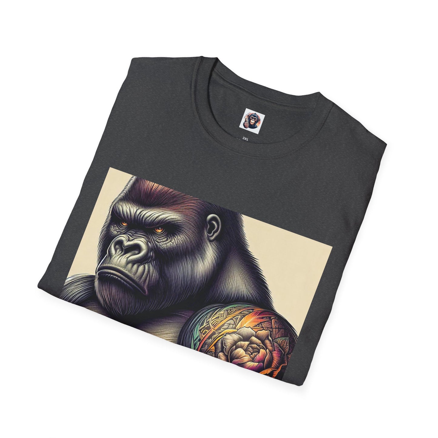 Gorilla T-Shirt Printify   