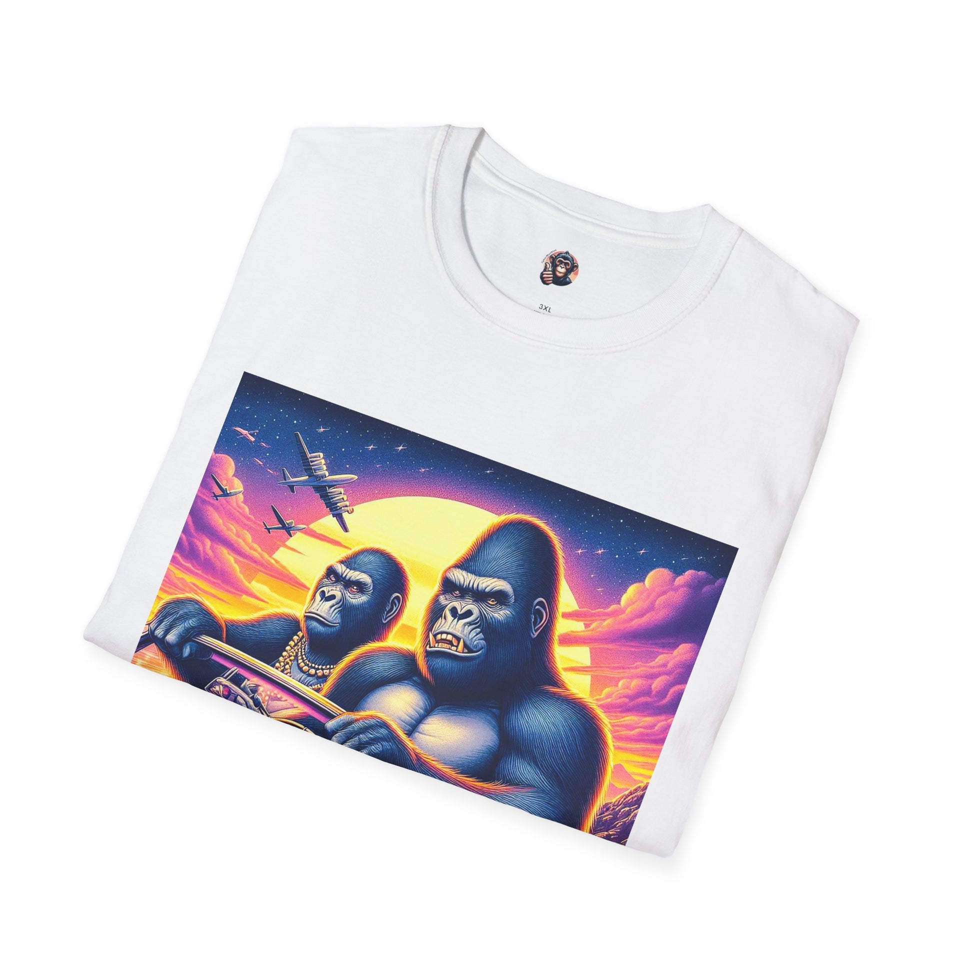 Wacky Gorilla T-Shirt Printify   