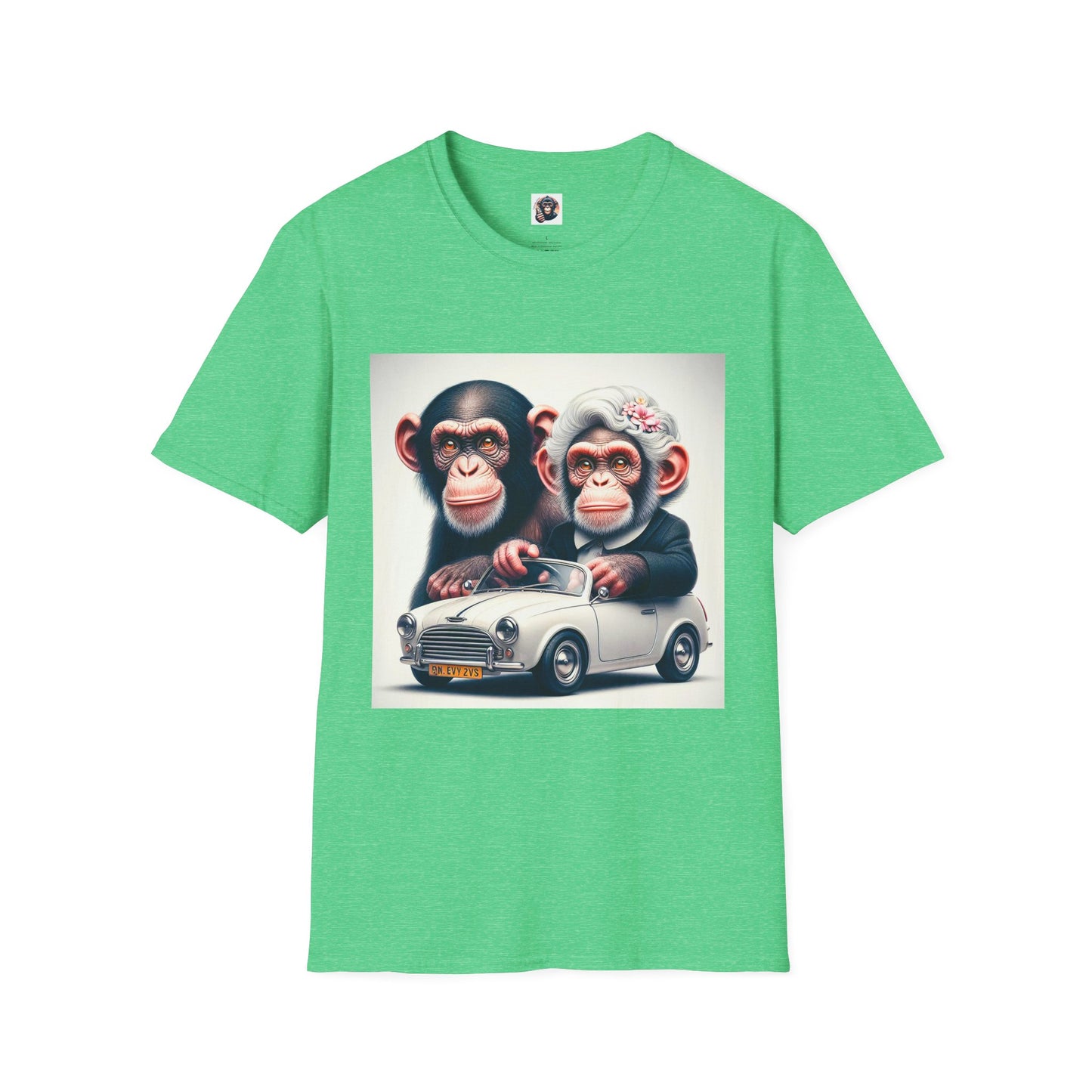 Wacky Chimp T-Shirt Printify S Heather Irish Green 