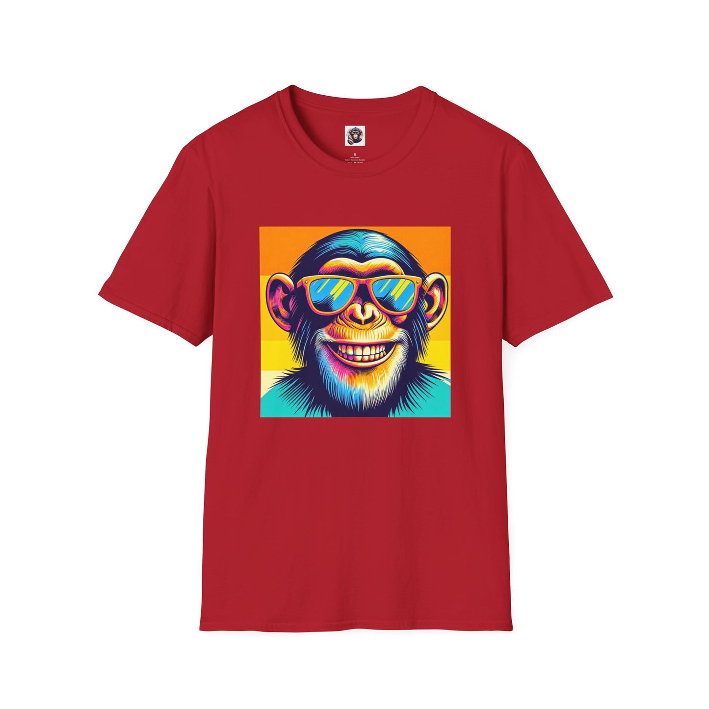 Chimp T-Shirt Printify S Cherry Red 