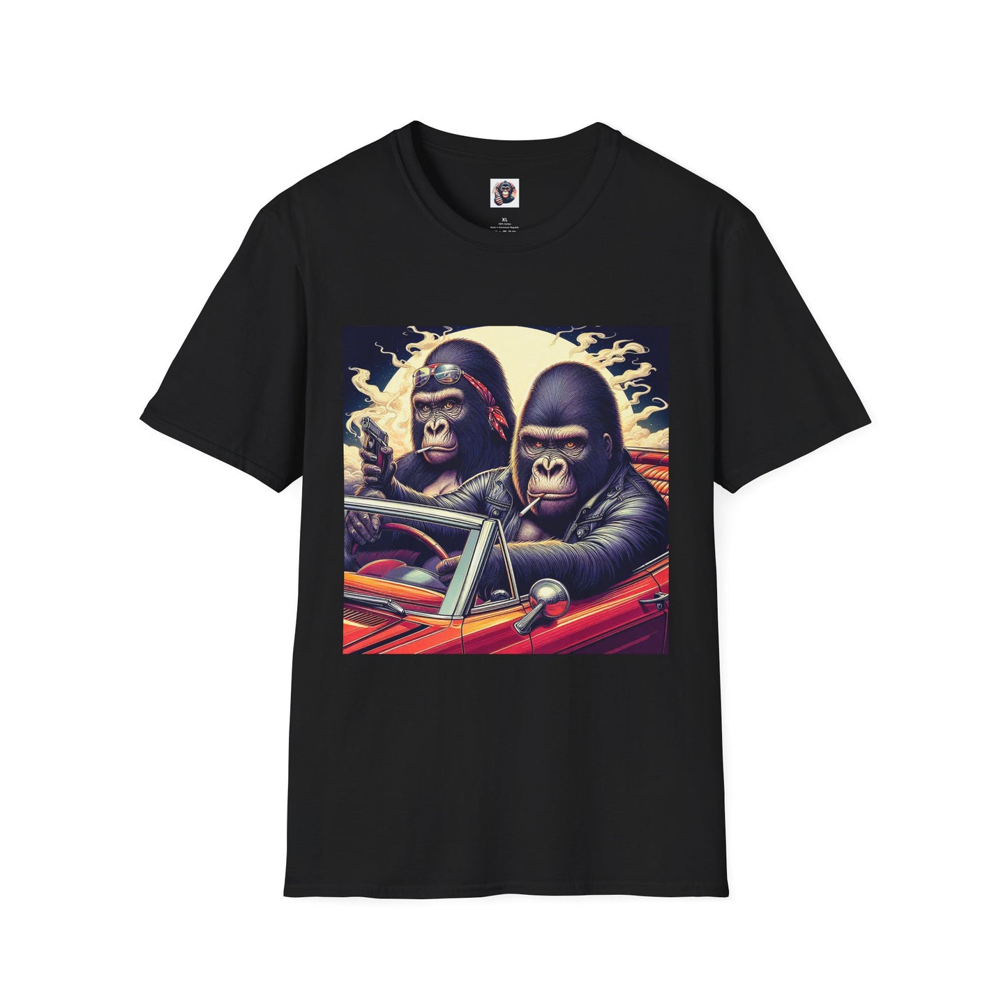 Wacky Gorilla T-Shirt Printify S Black 