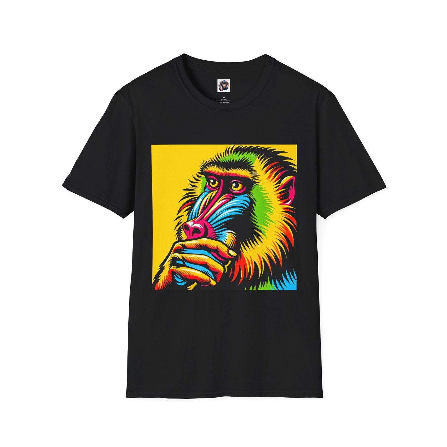 Baboon T-Shirt Printify XS Black 