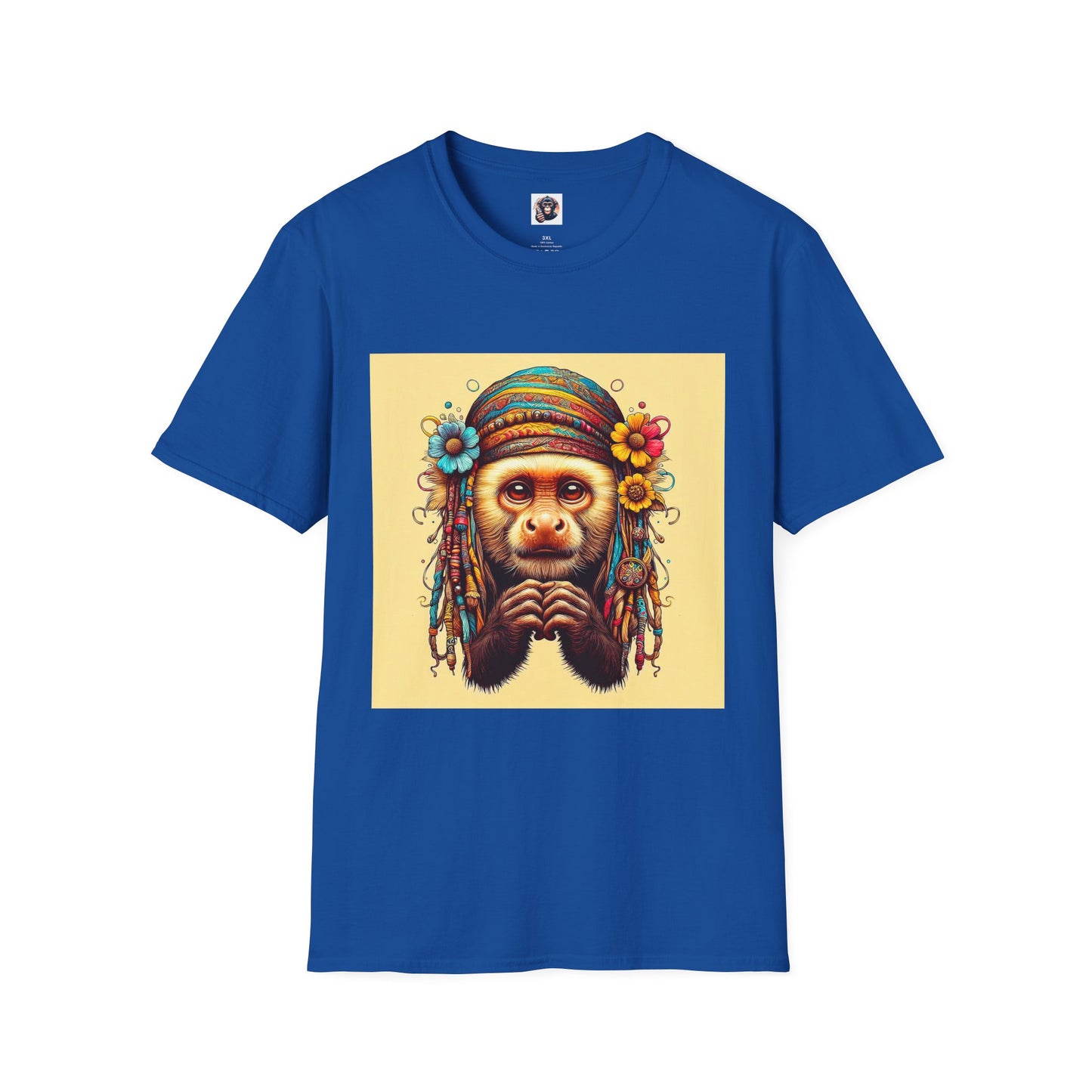 Capuchin Monkey T-Shirt Printify XS Royal 