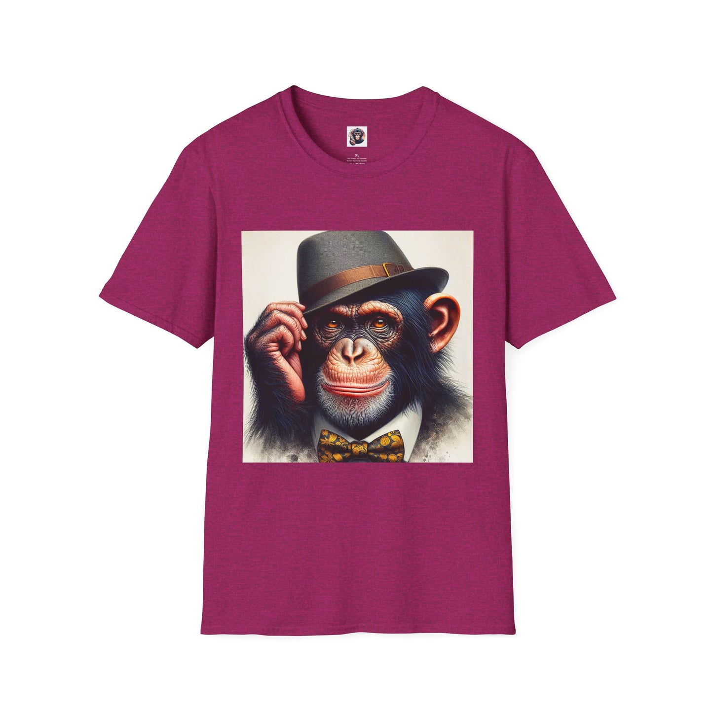 Chimp T-Shirt Printify S Antique Heliconia 