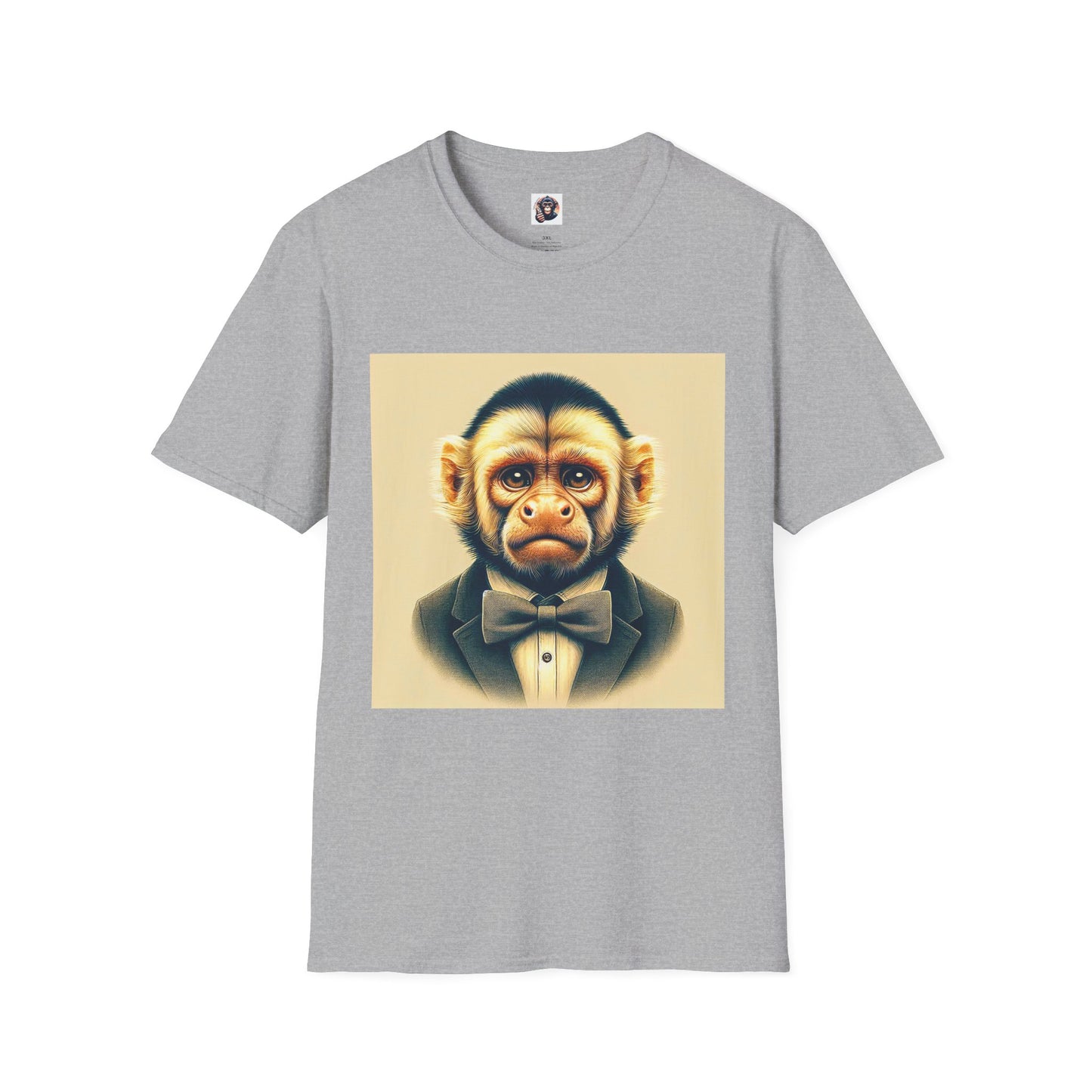 Copy of Capuchin Monkey T-Shirt Printify XS Sport Grey 